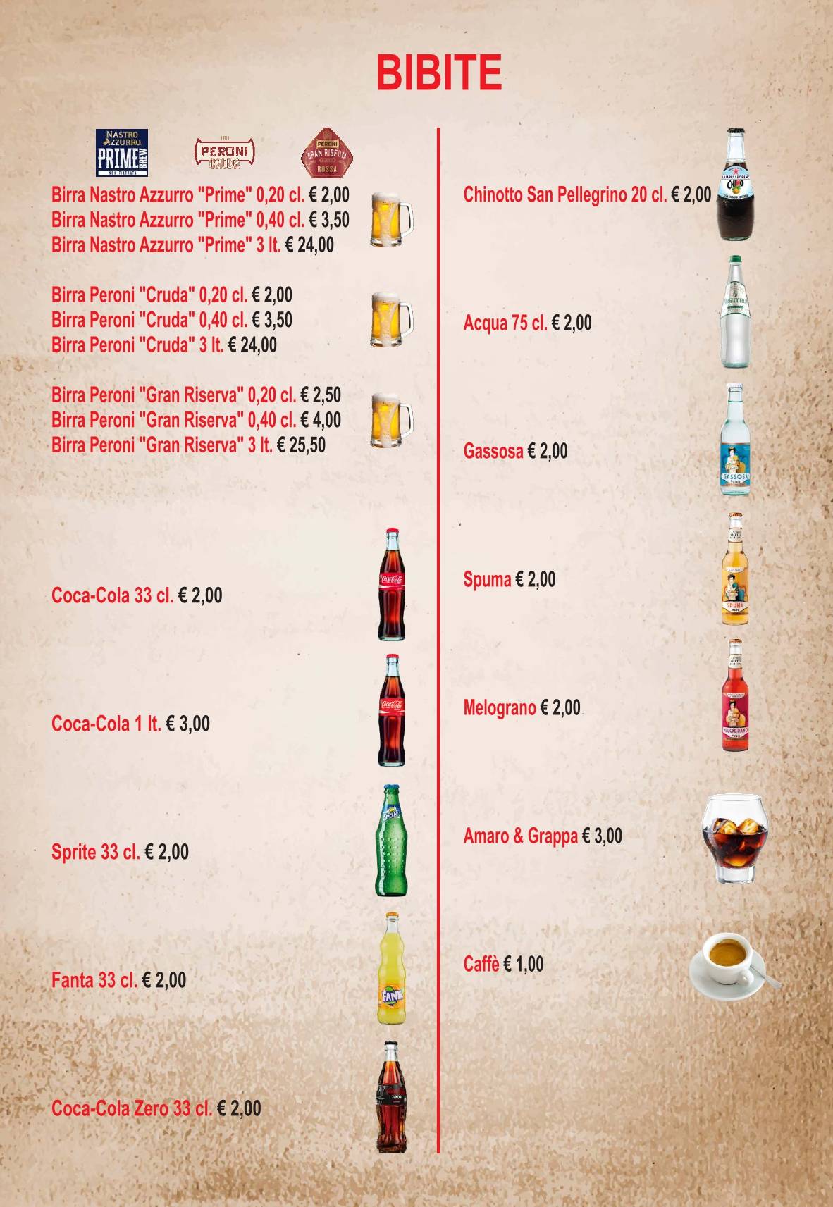 Menu di Stuzzichello Trapani 