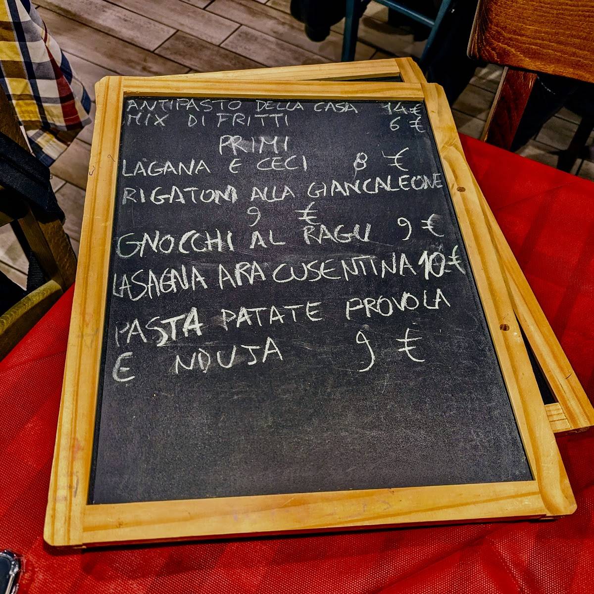 Menu di Trattoria A Gulia 