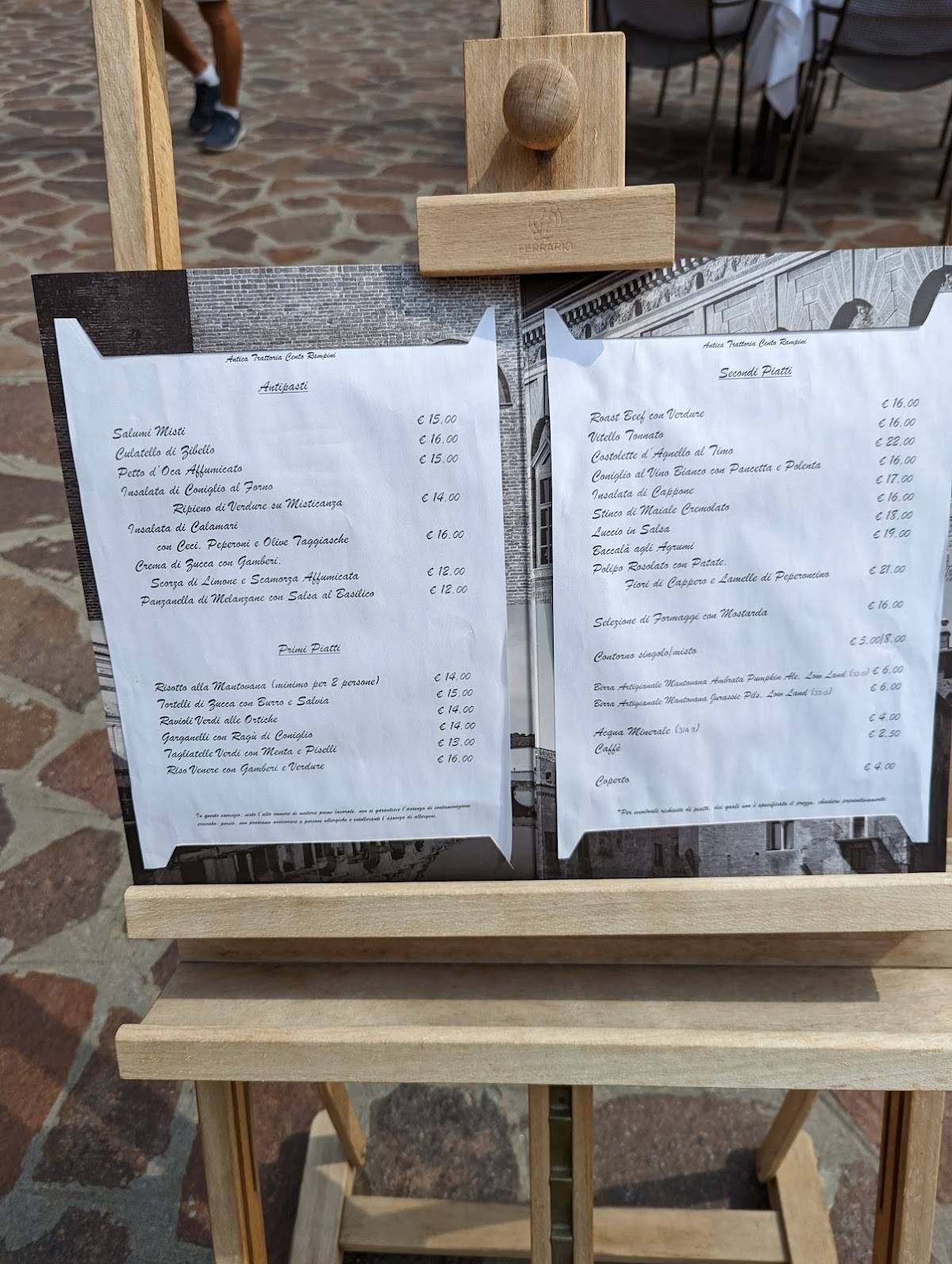 Menu di Trattoria Cento Rampini 