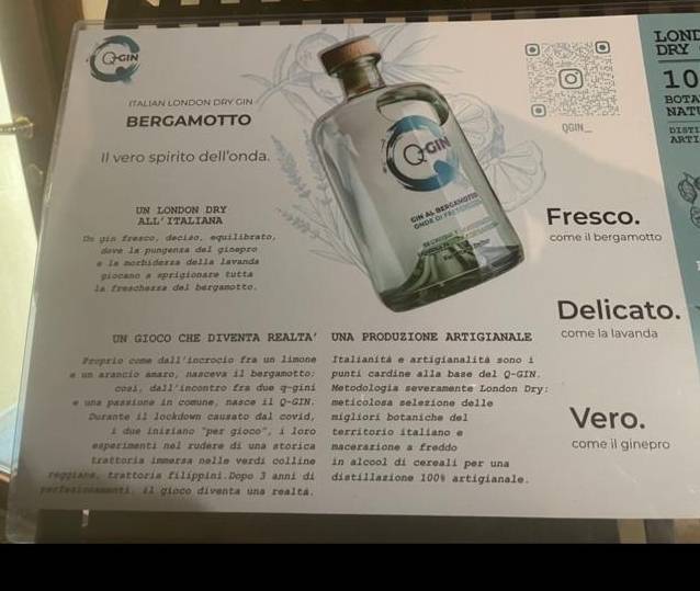Menu di Trattoria Filippini 