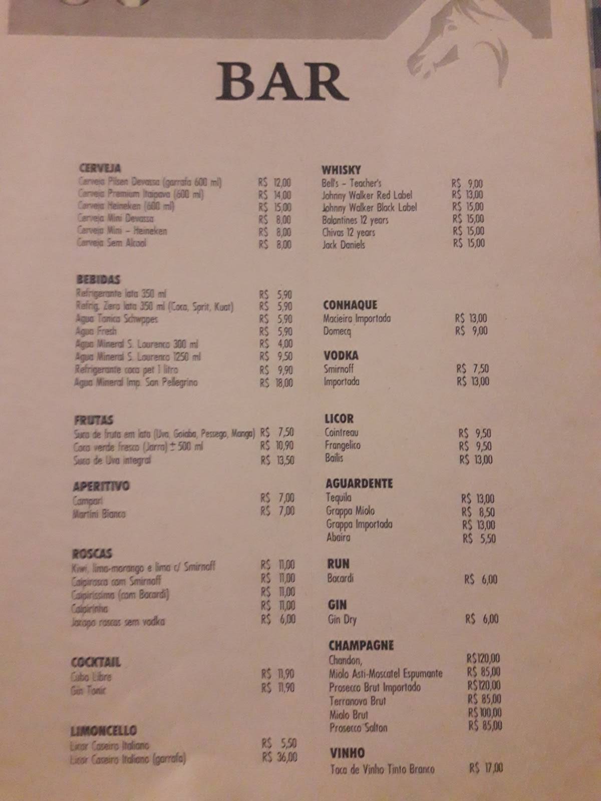 Trattoria Il Maneggio cardápio