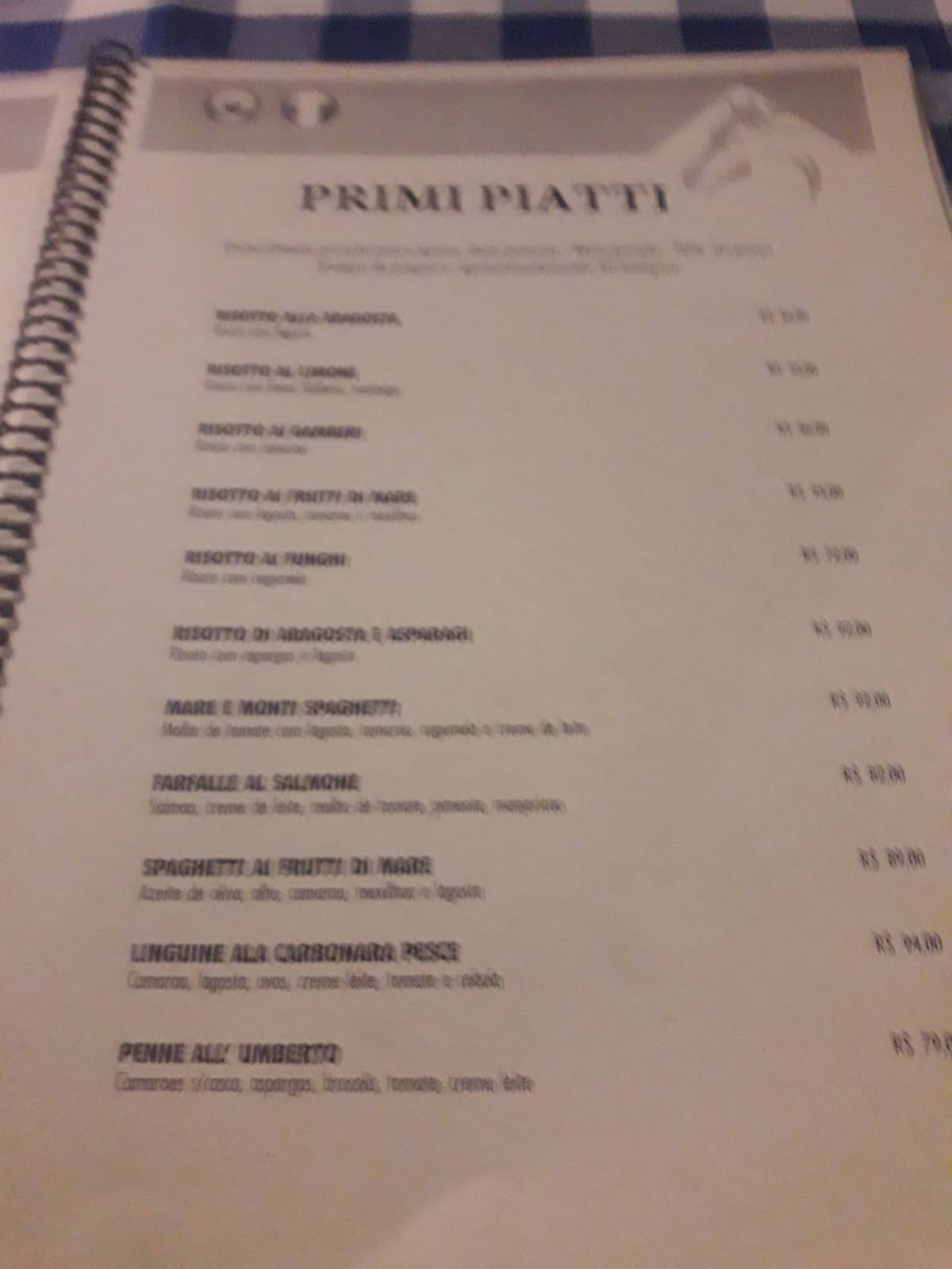 Trattoria Il Maneggio cardápio