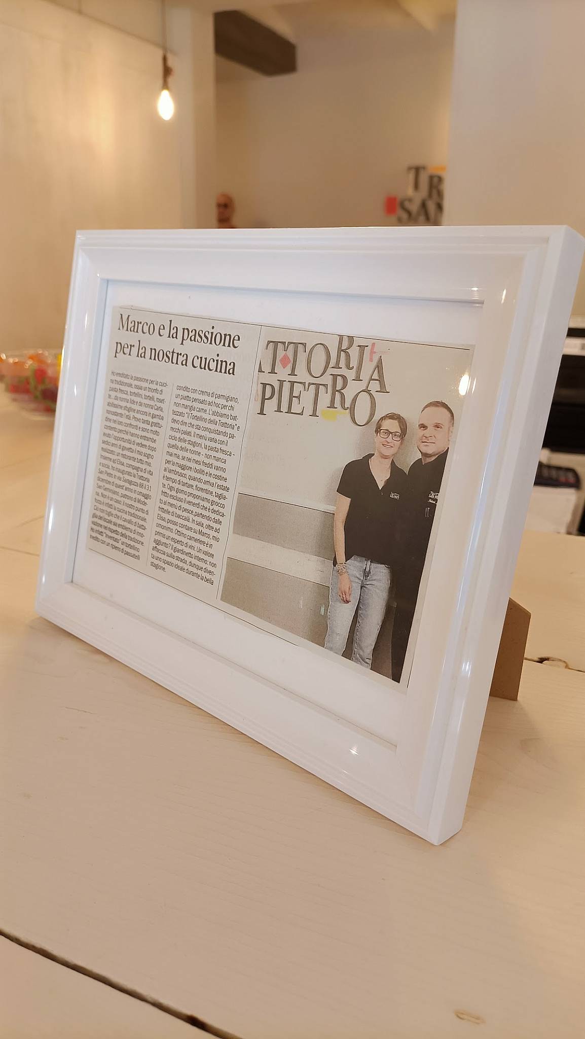 Menu di Trattoria San Pietro 