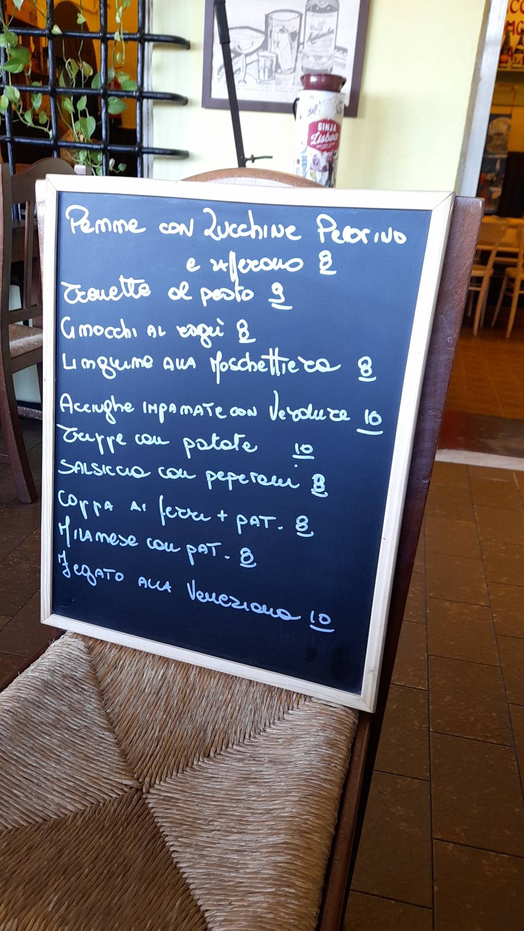 Menu di Trattoria dei Cacciatori 