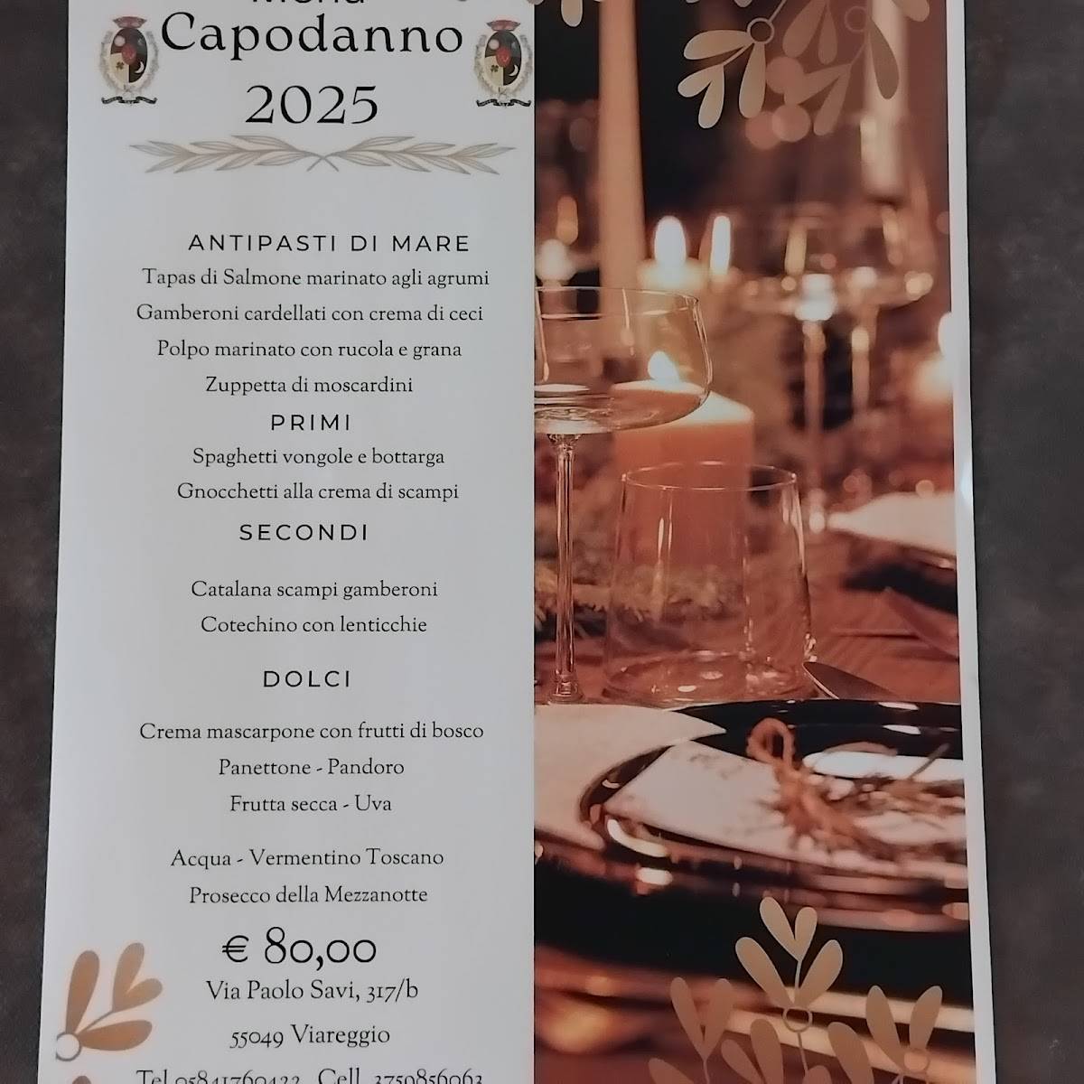 Menu di Caffè VIP 