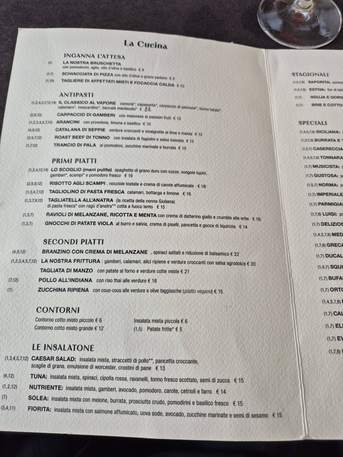 Menu di Pizzeria Ristorantino "da Roberto" 