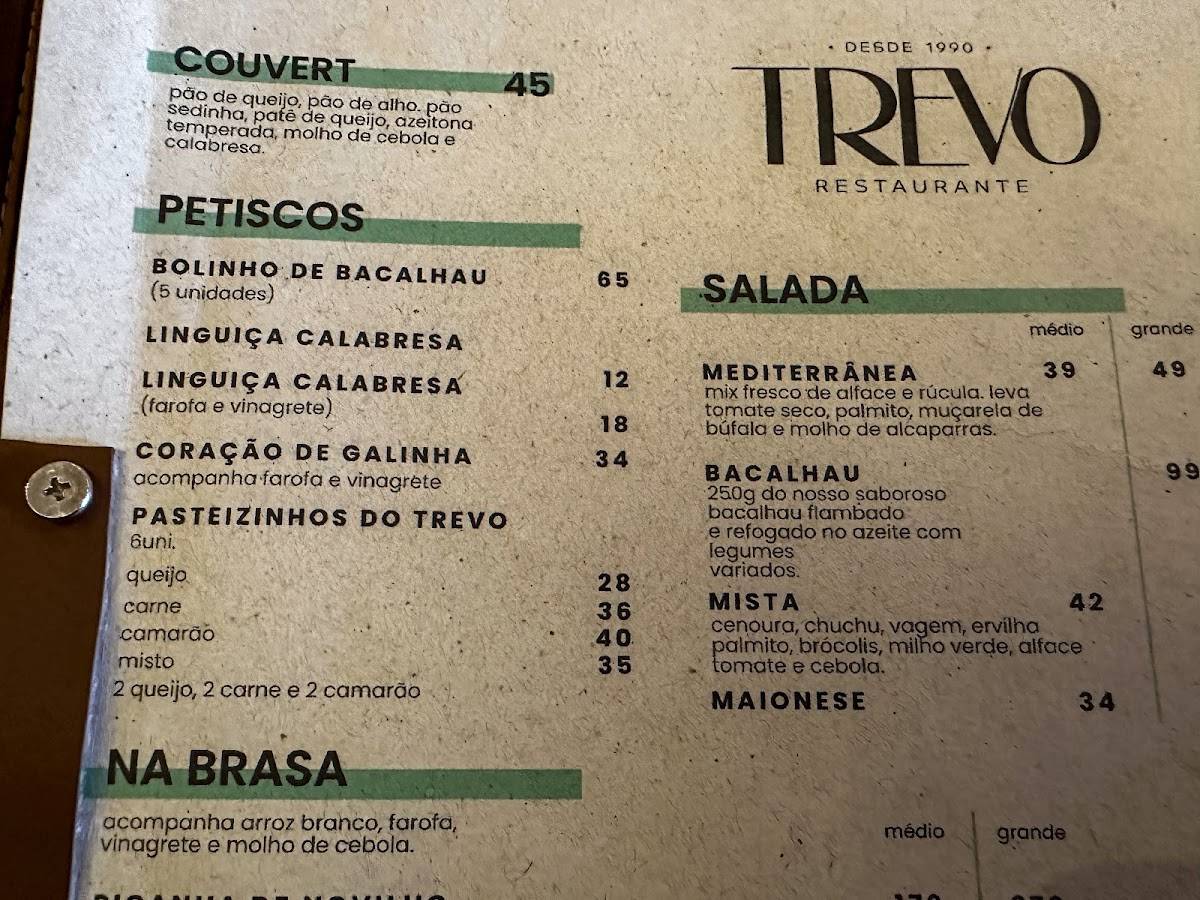 Trevo Restaurante Melhor Picanha de Sergipe cardápio