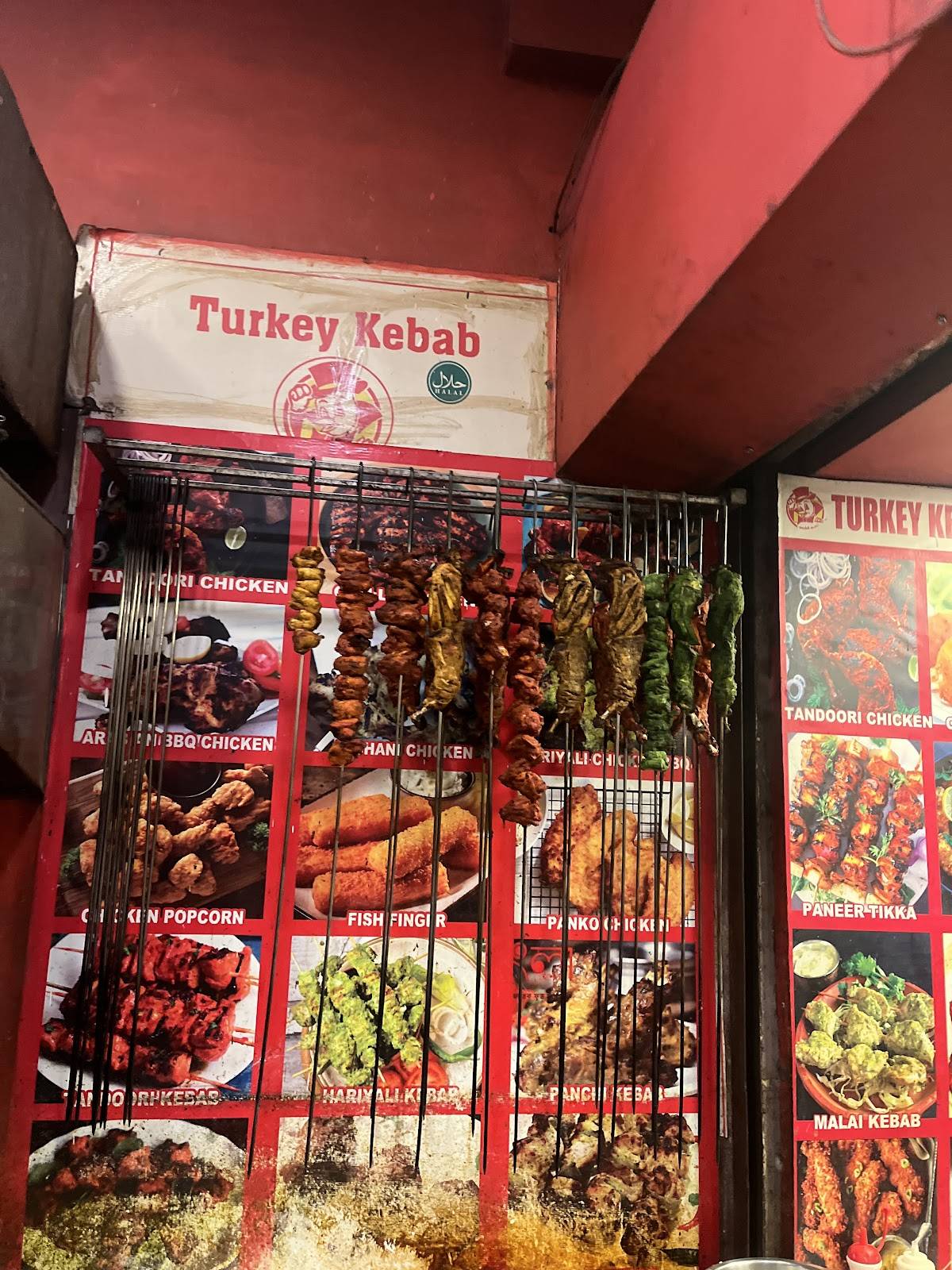 Turkey Kebab menu