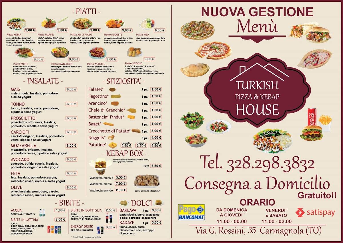 Menu di Turkish Pizza & Kebap House 