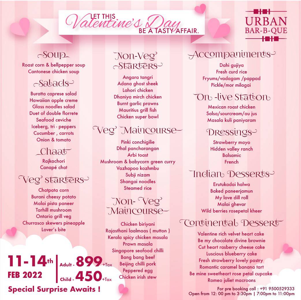 URBAN BAR-B-QUE menu