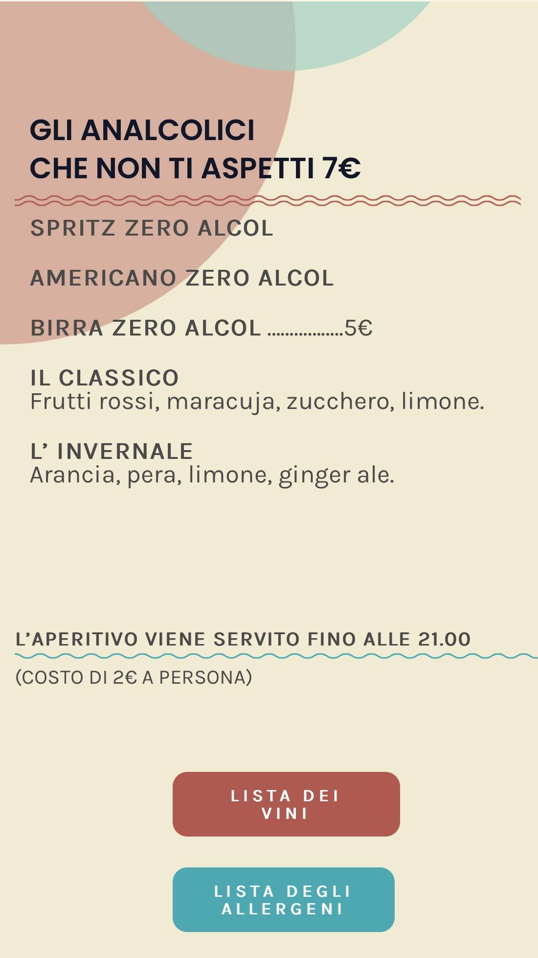 Menu di Ultimo 