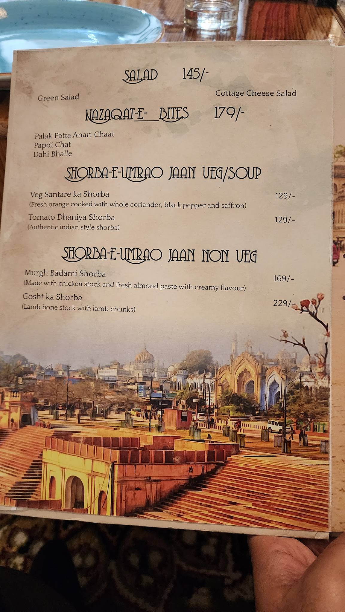 Umrao Jaan Restaurant & Cafe menu