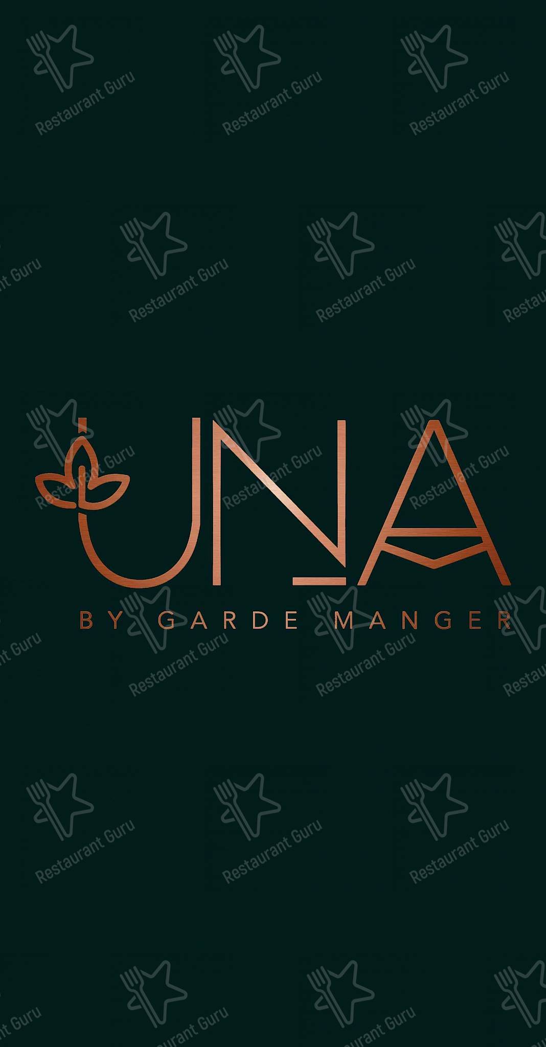 Una by Garde Manger menu
