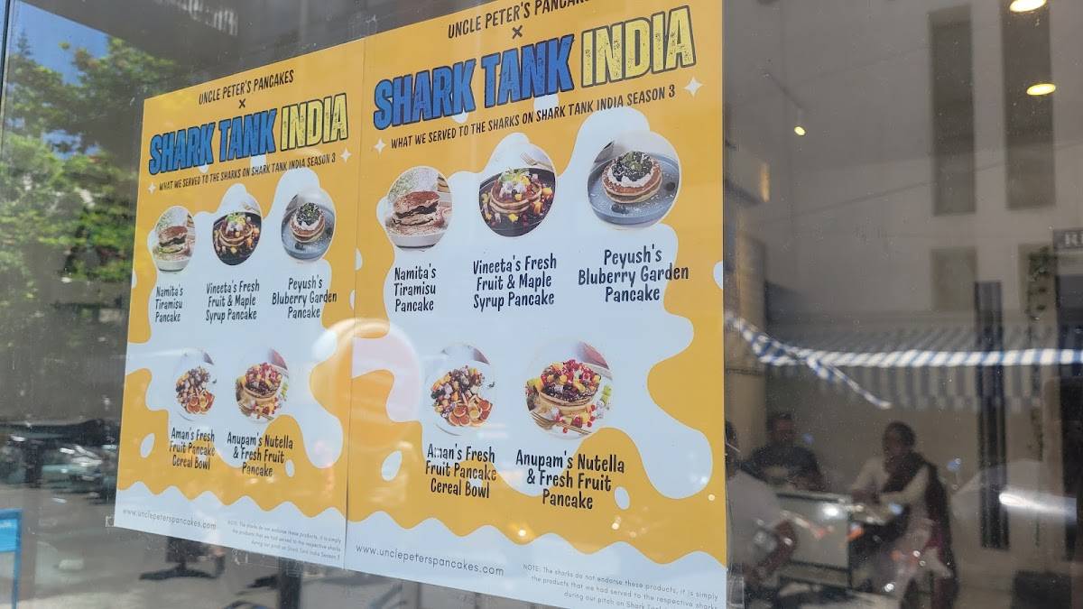 Uncle Peter's Pancakes menu