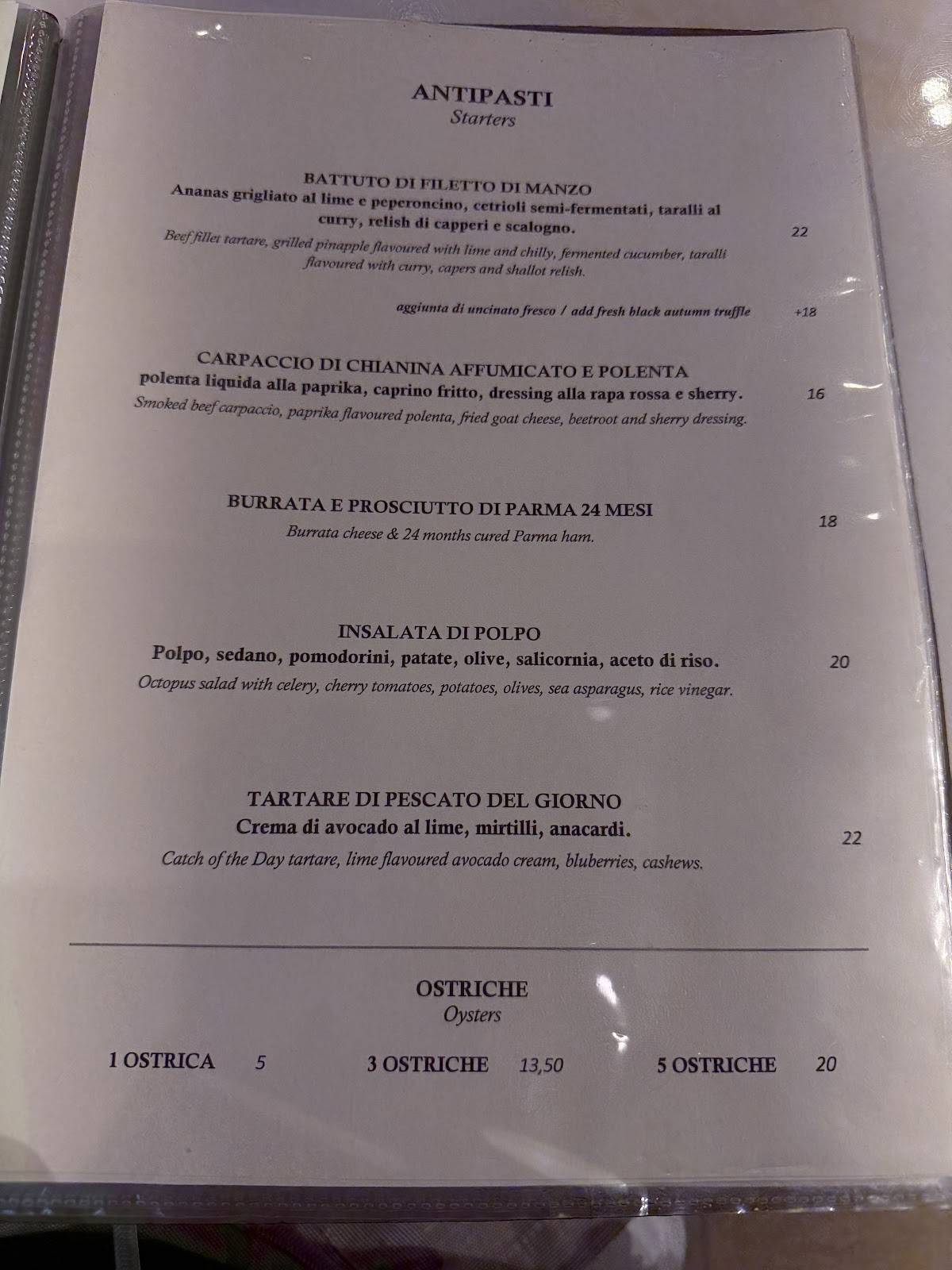 Menu di Unik Restaurant 