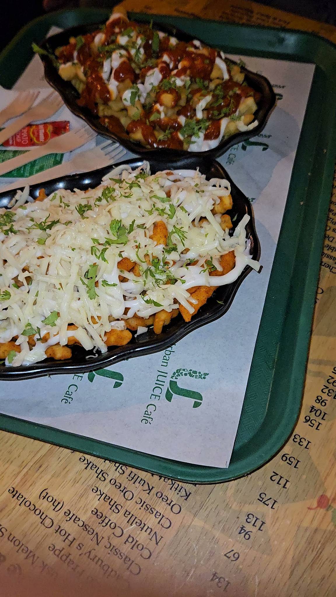 Urban Juice Cafe menu