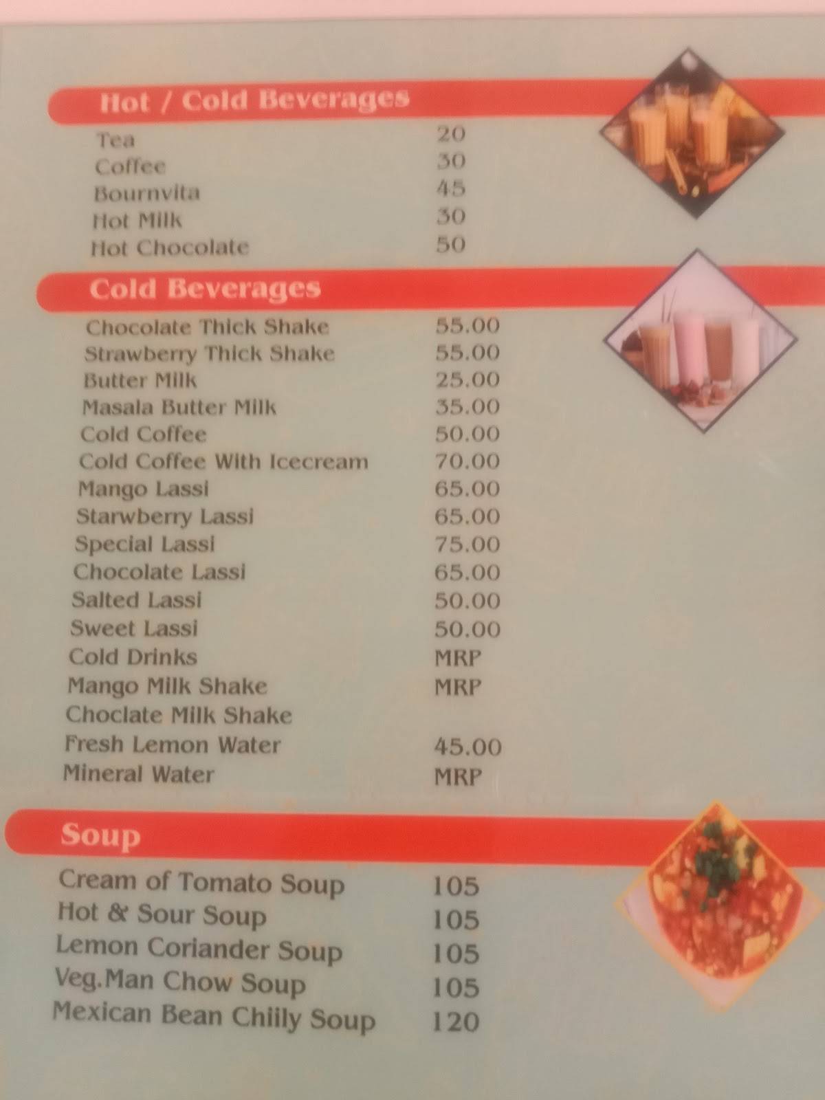 DINING JUNCTION menu