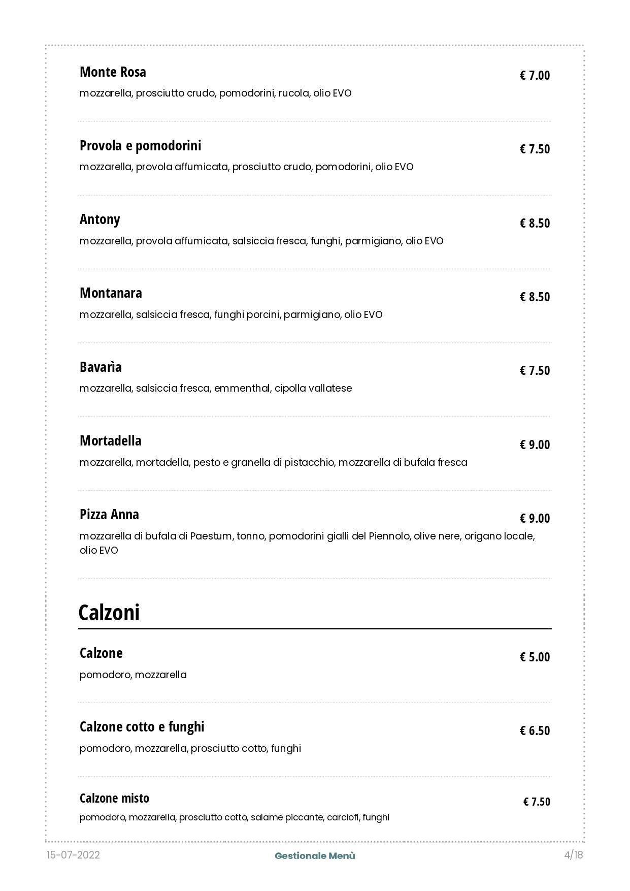Menu di Venerius Pub 