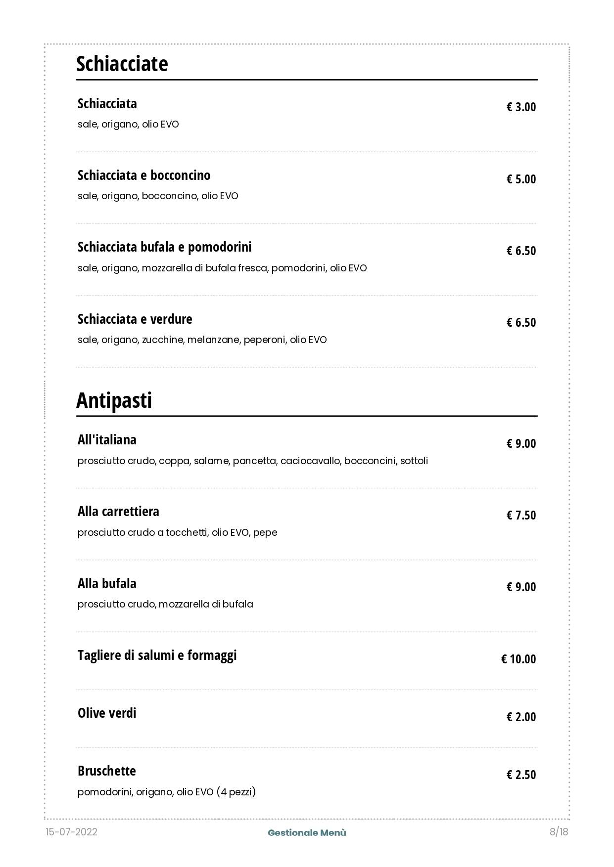 Menu di Venerius Pub 
