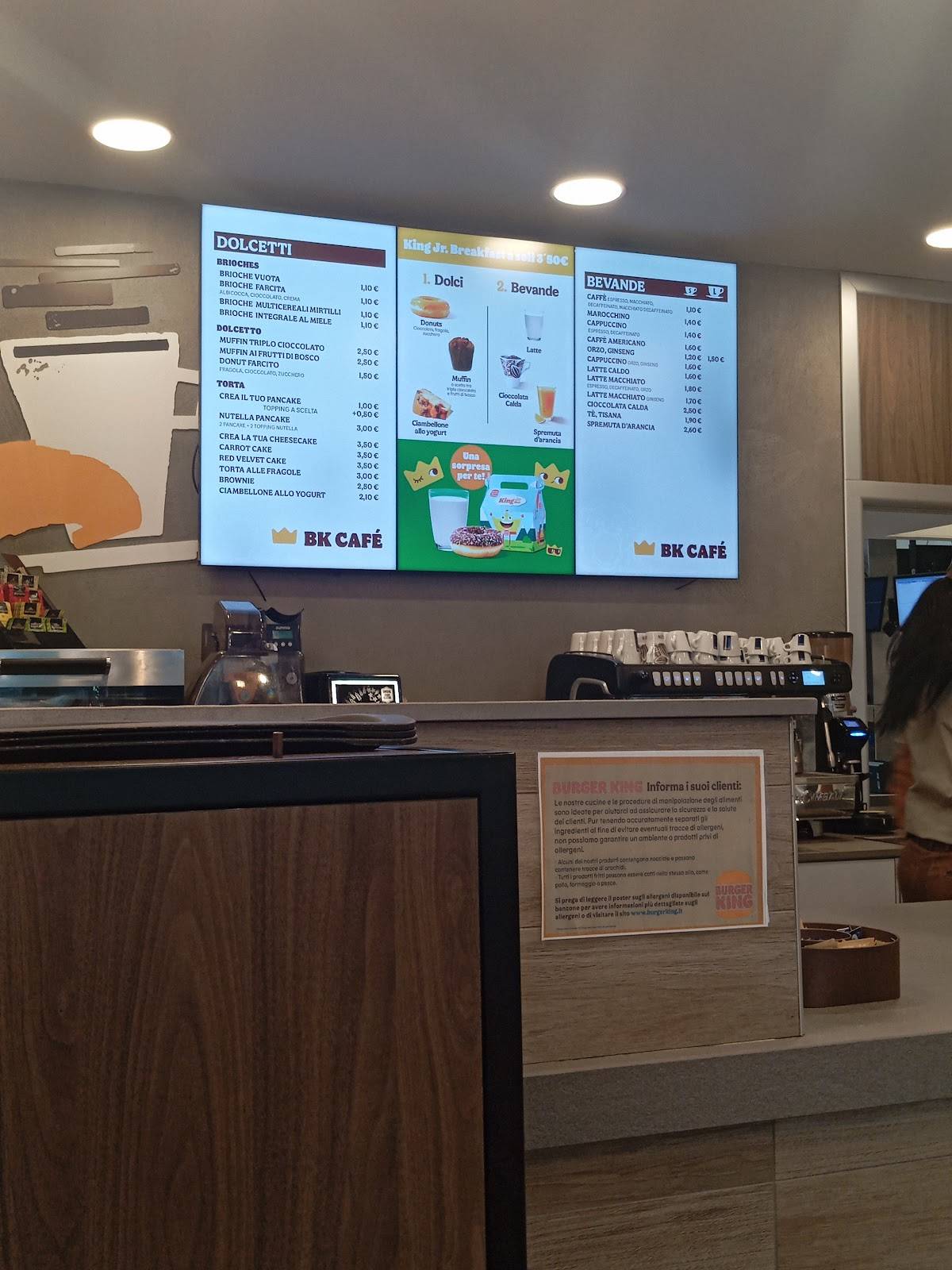 Menu di Burger King - Mestre 