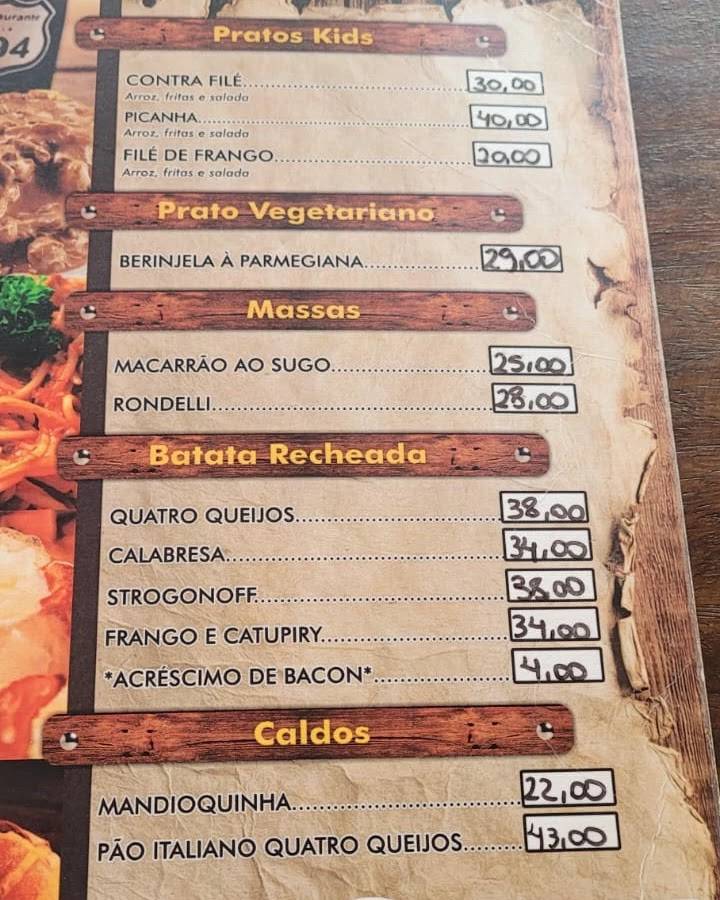 Via 294 cardápio