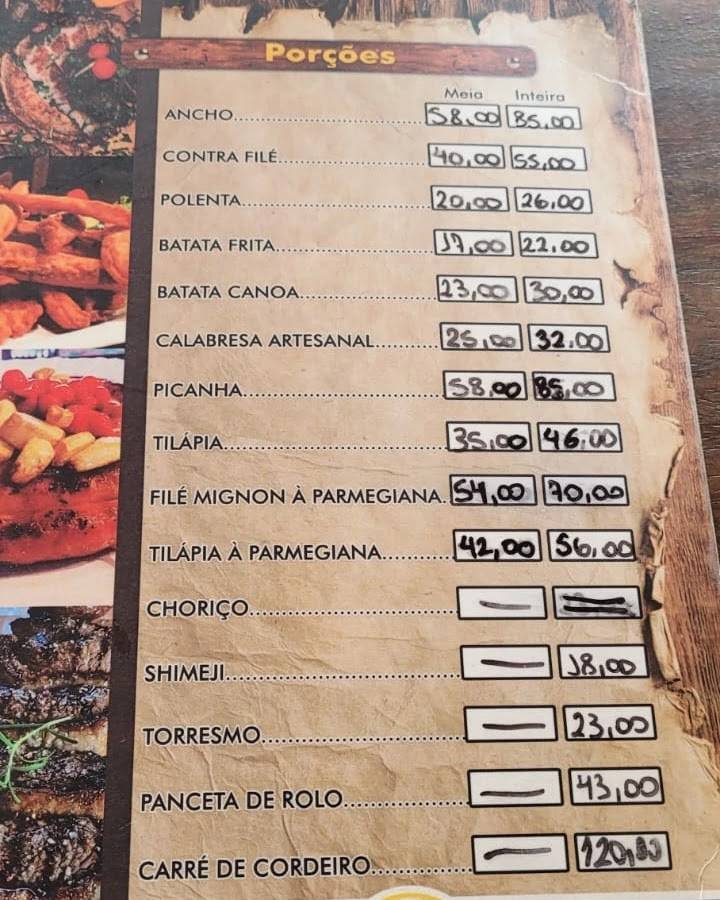 Via 294 cardápio