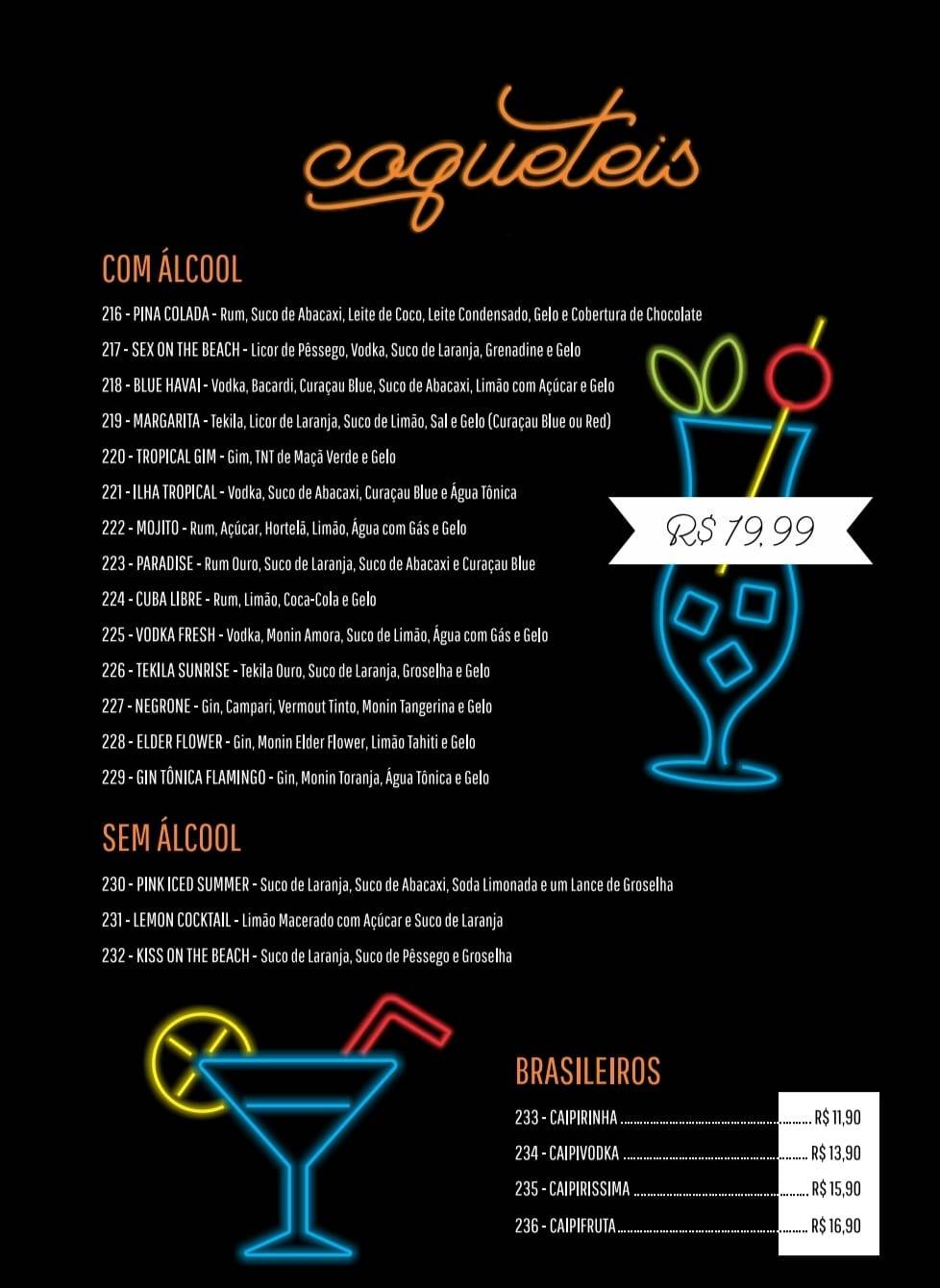 Villa Pub cardápio