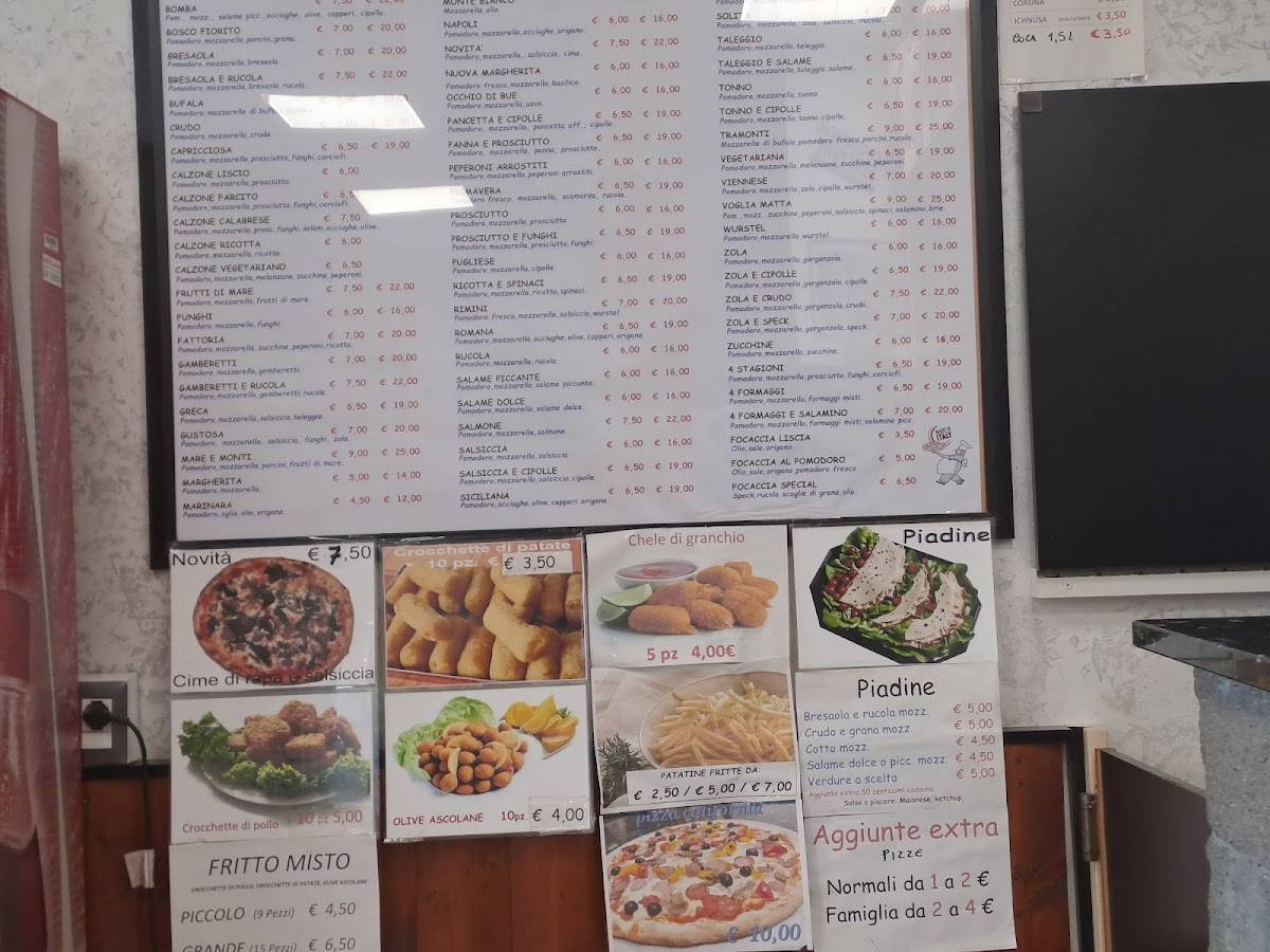 Menu di Voglia Di Pizza Ciserano 