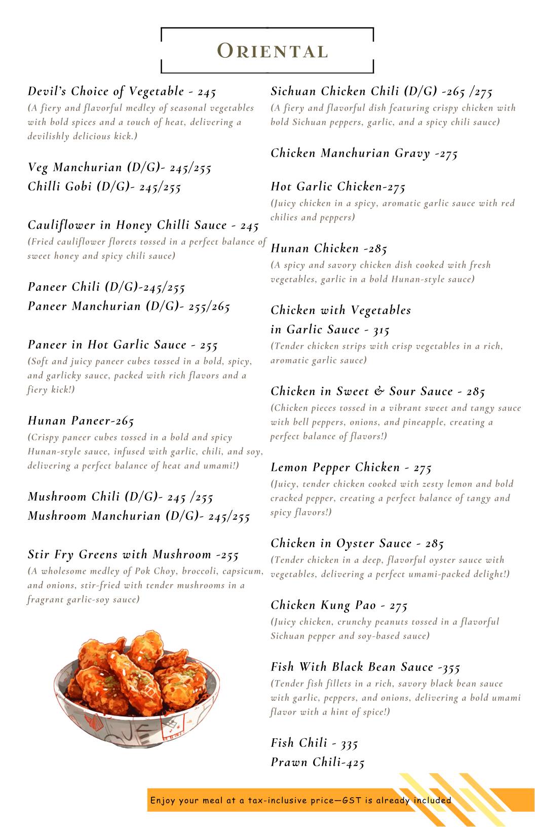 Vreehi - Multi Cuisine Restaurant (Odia, Bengali, Indian, Chinese & Continental) in Ranchi menu