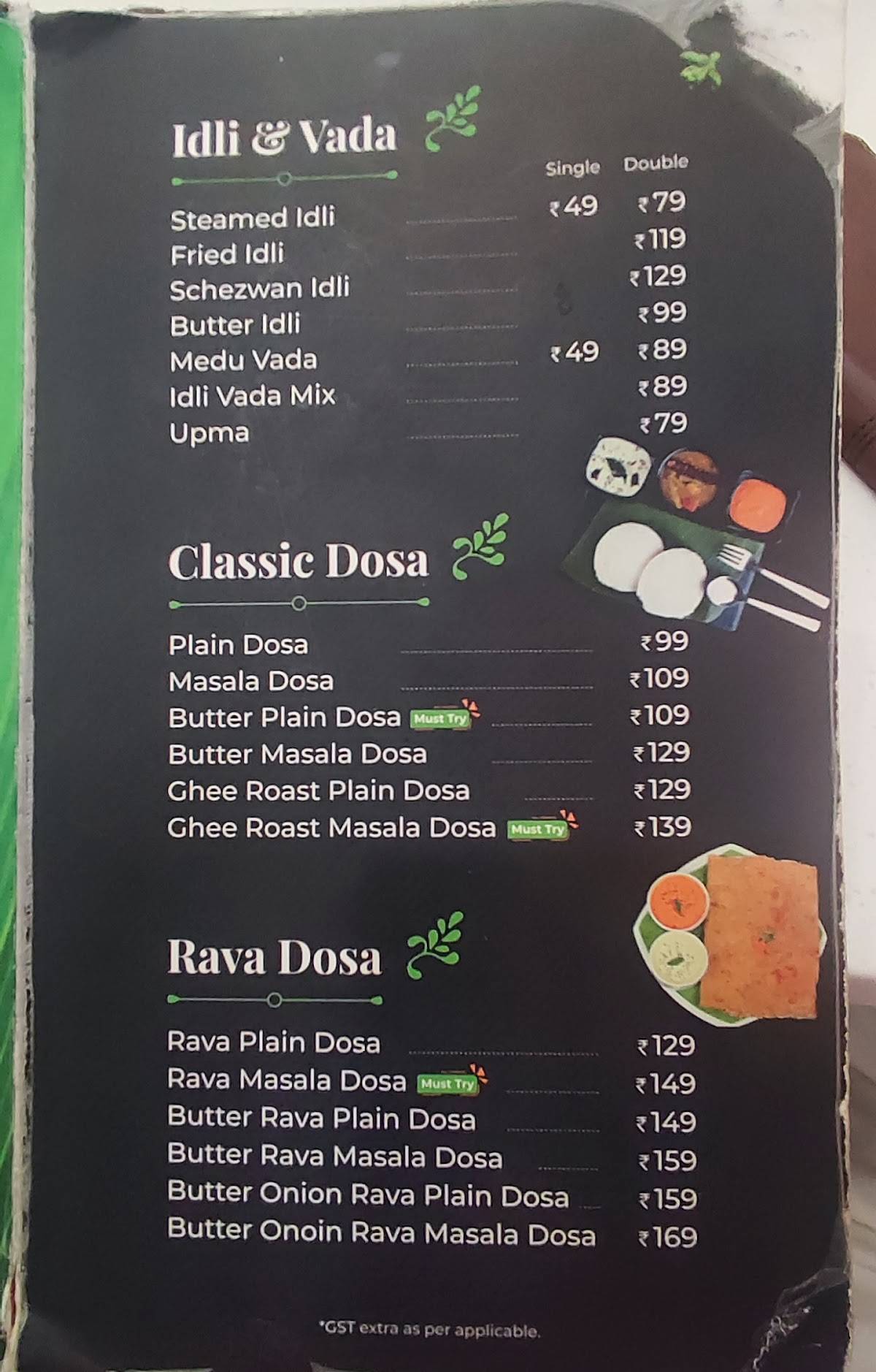 Vyanjanam The Taste Of India menu