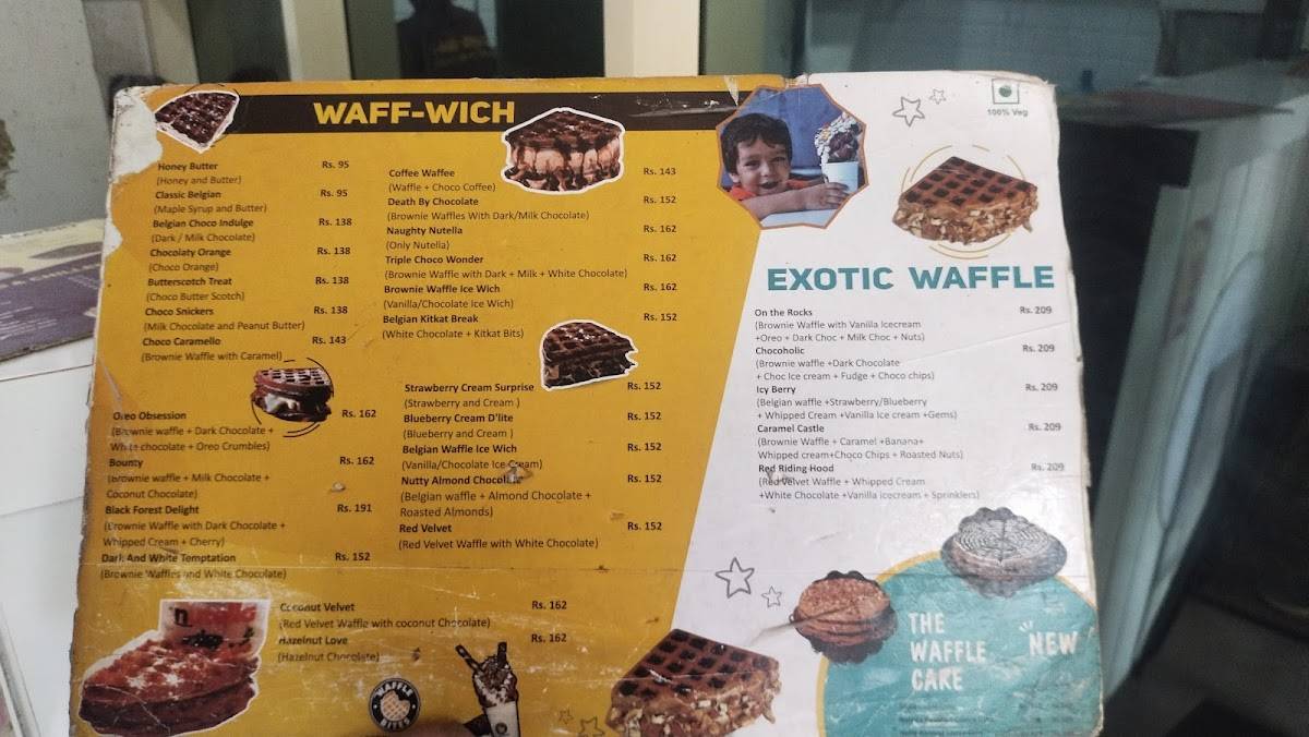 Waffle Bites menu