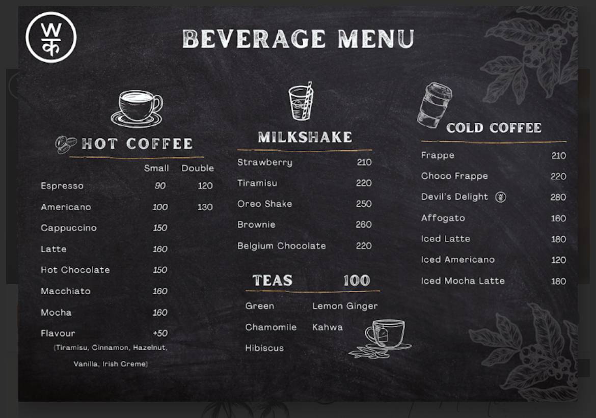 Waltair Kitchen - Restaurant menu