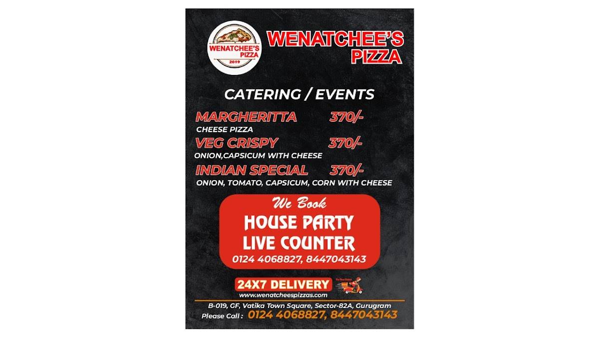 Wenatchee's Pizza menu