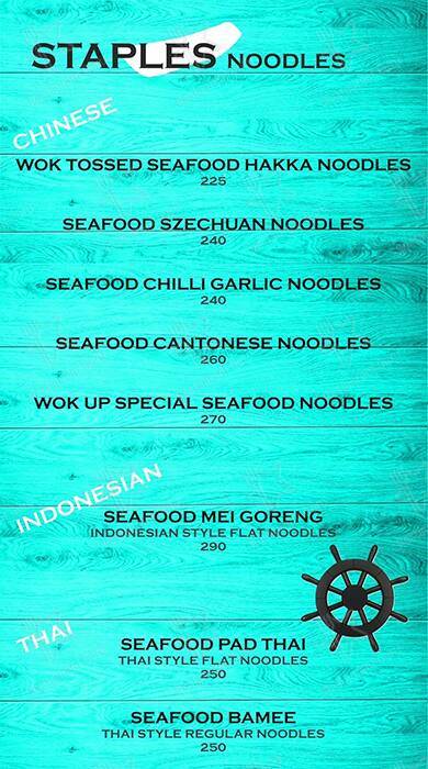 Wok Up menu