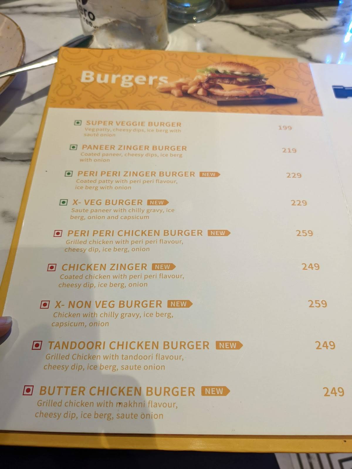 Xero degrees rohini menu