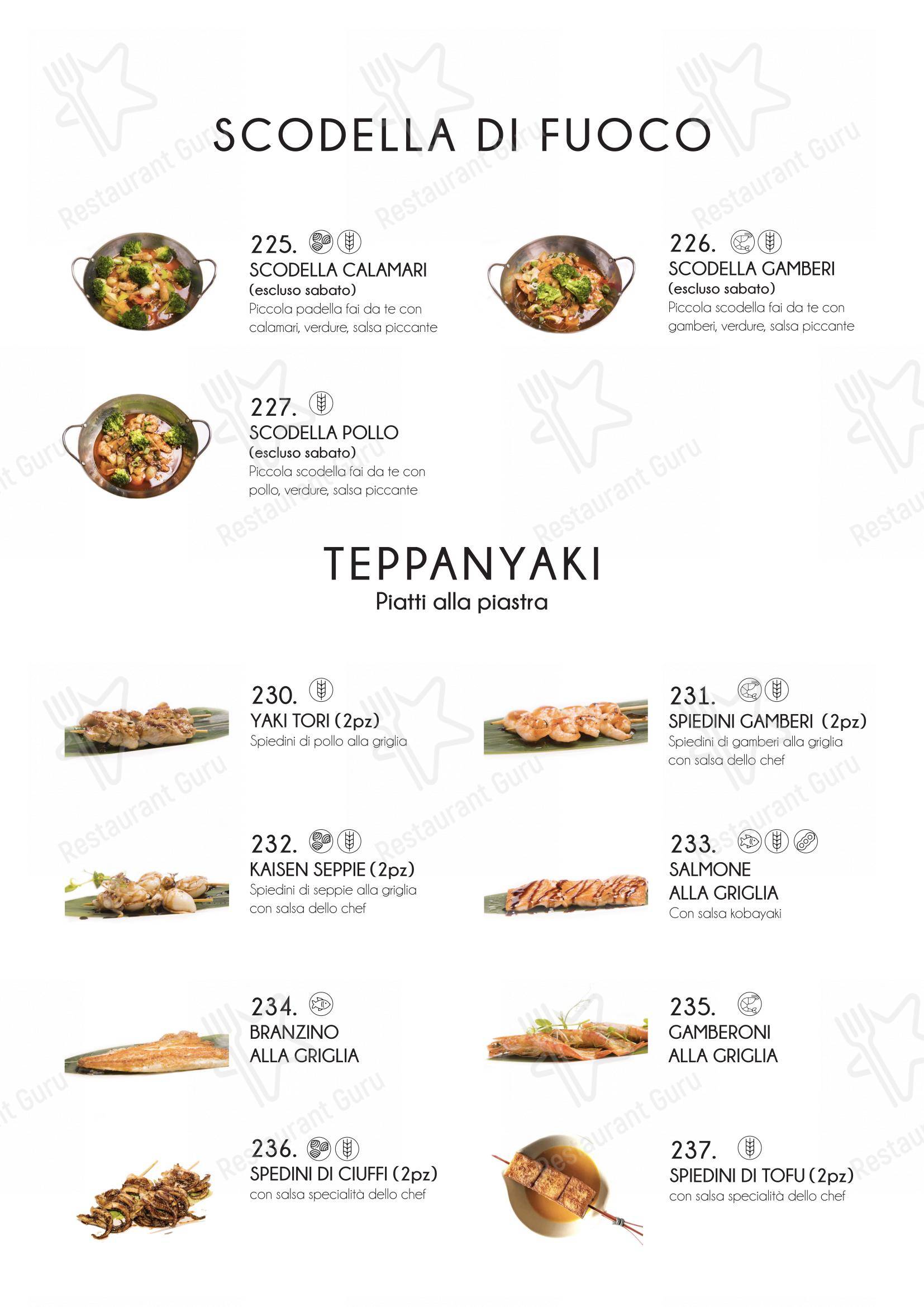 Menu bar per Yama Sushi Experience ristorante