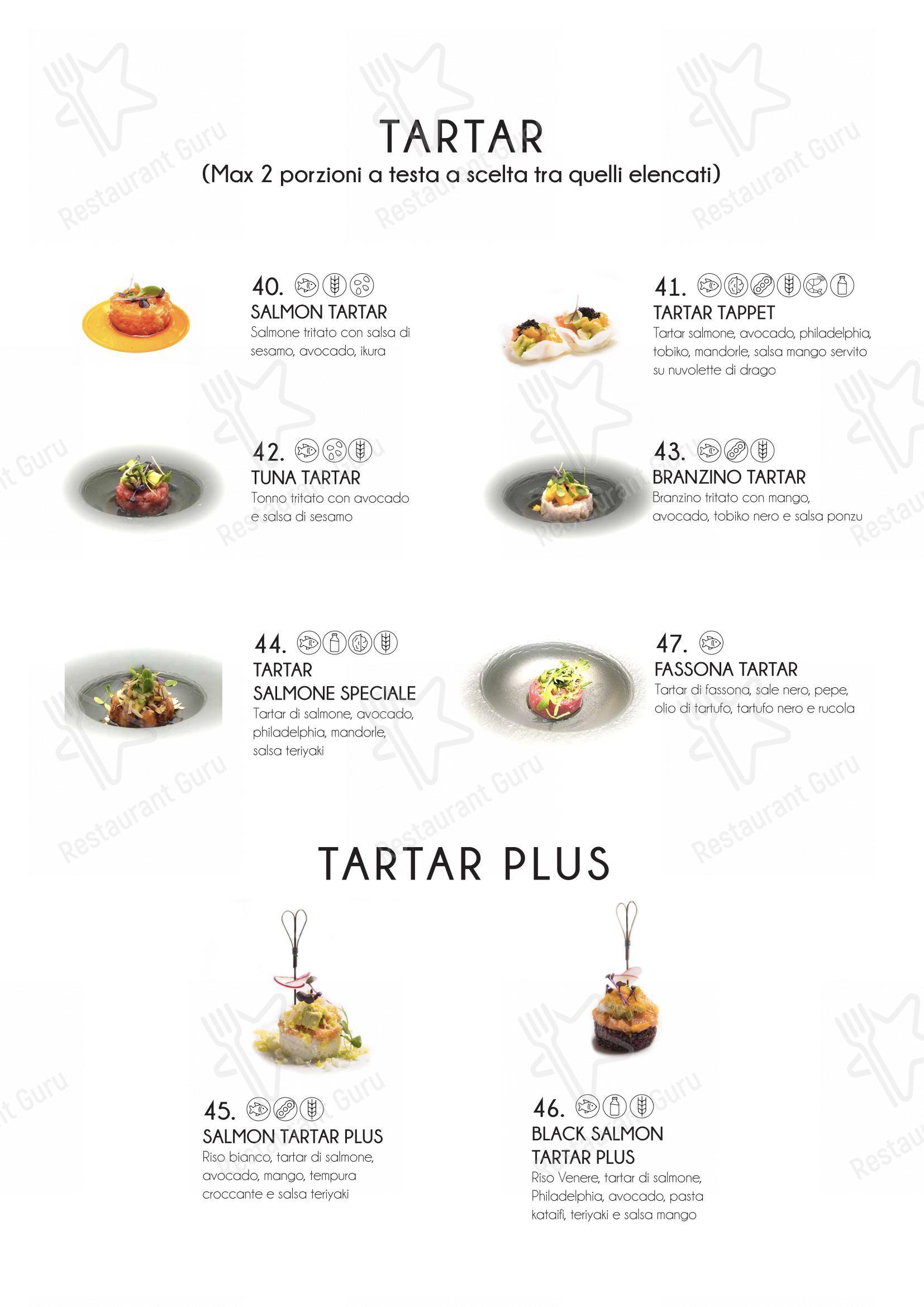Yama Sushi Experience in Genova - Menu bar