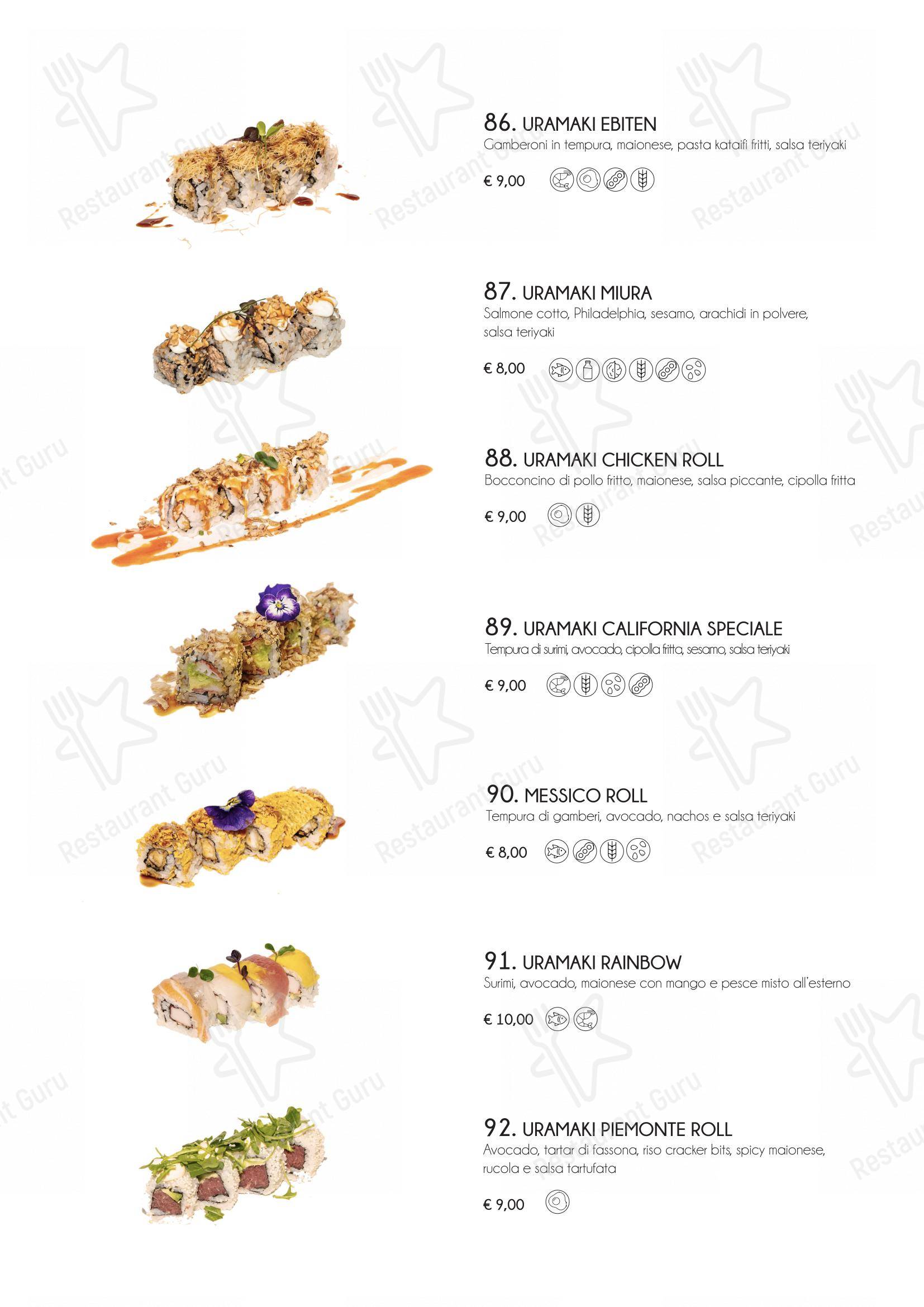 Yama Sushi Experience in Genova - 菜单