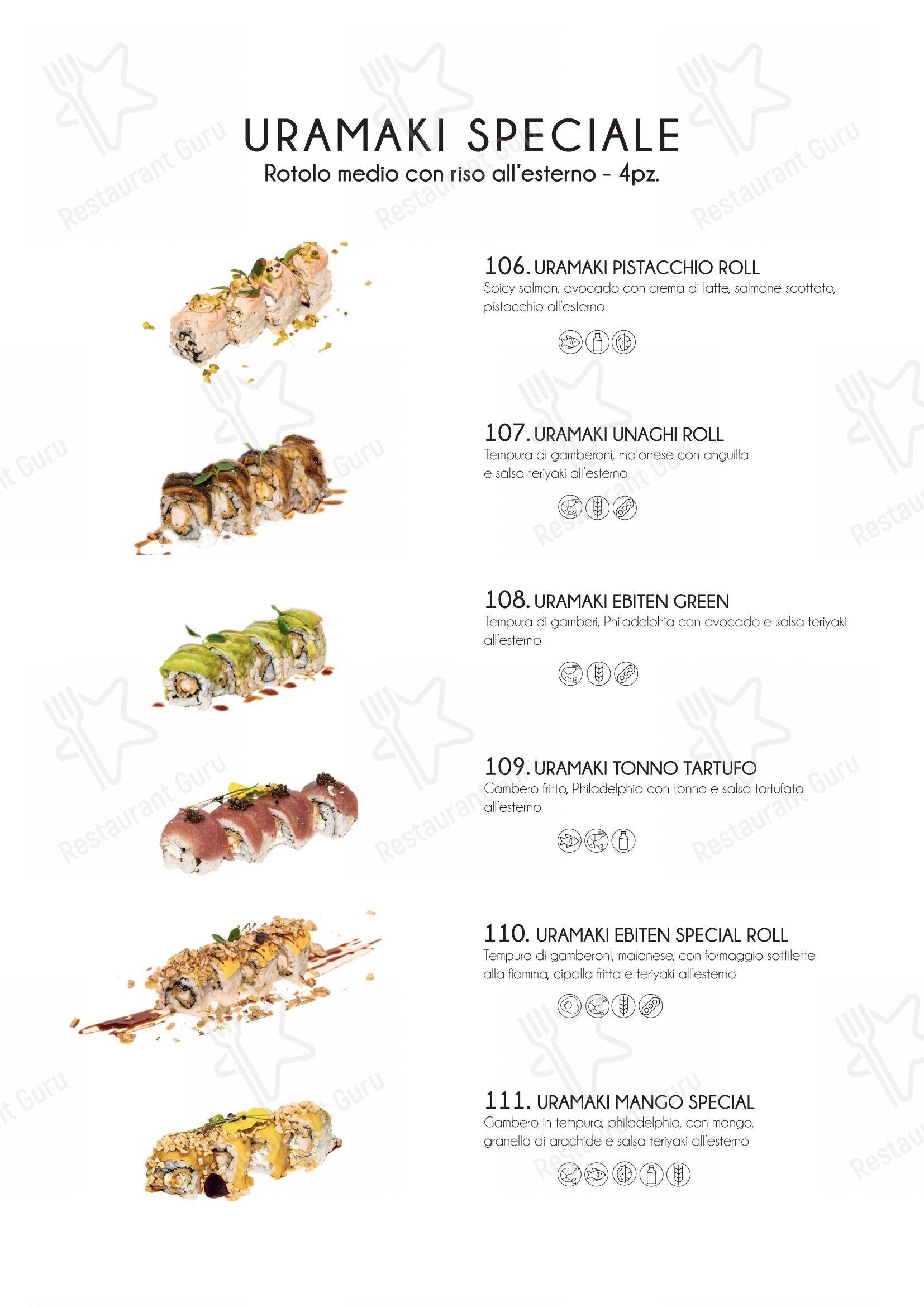 Menu bar per Yama Sushi Experience ristorante
