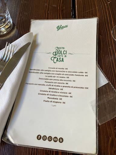 Menu di Yotvata 