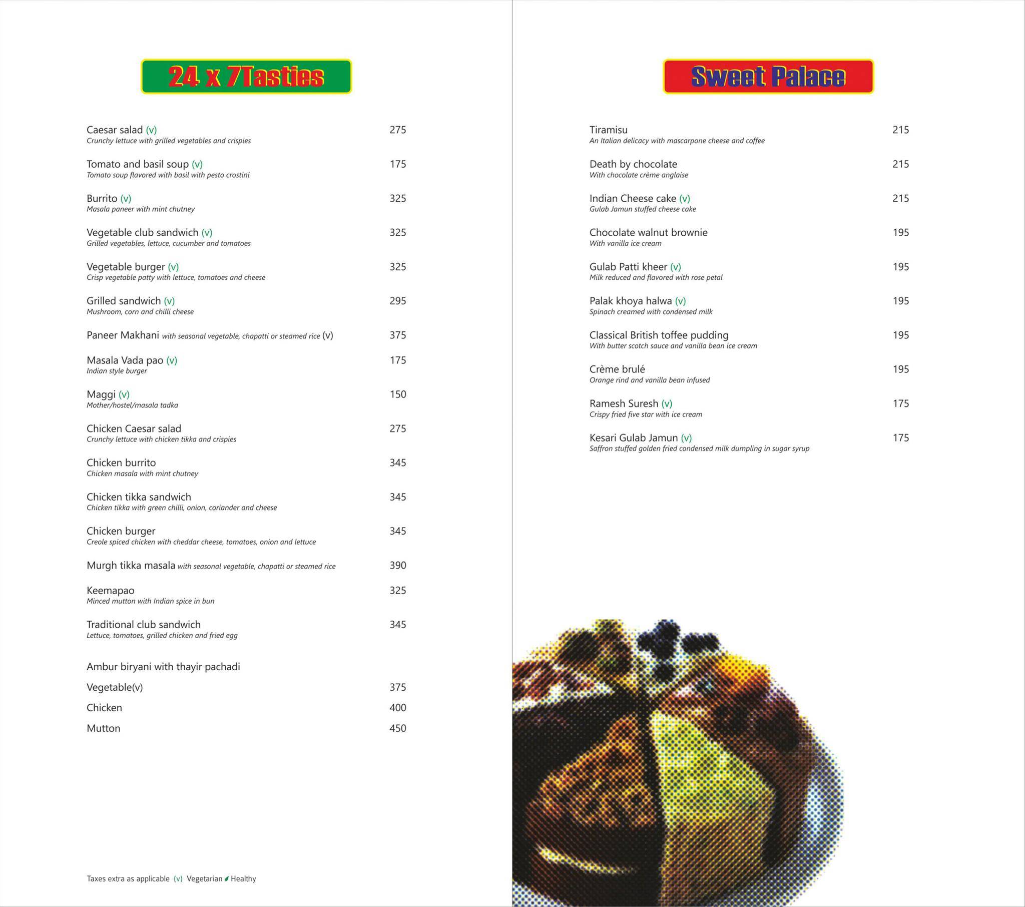 Zone by The Park Hotel, Coimbatore menu