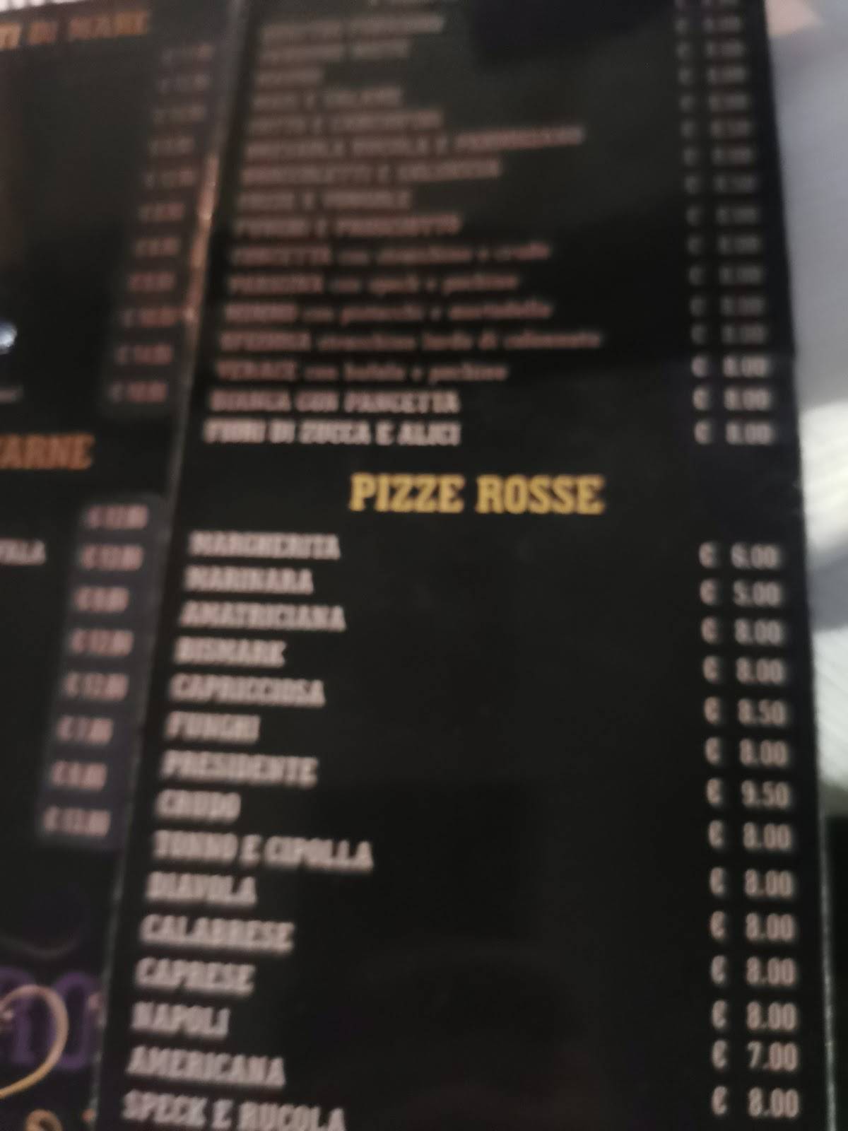 Menu di Zucchero E Limone 