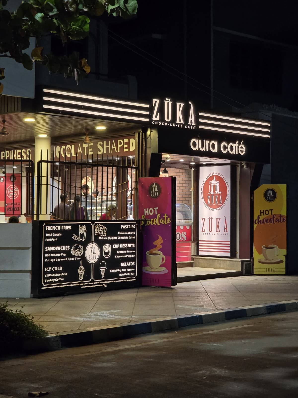 Zuka chocolate cafe menu