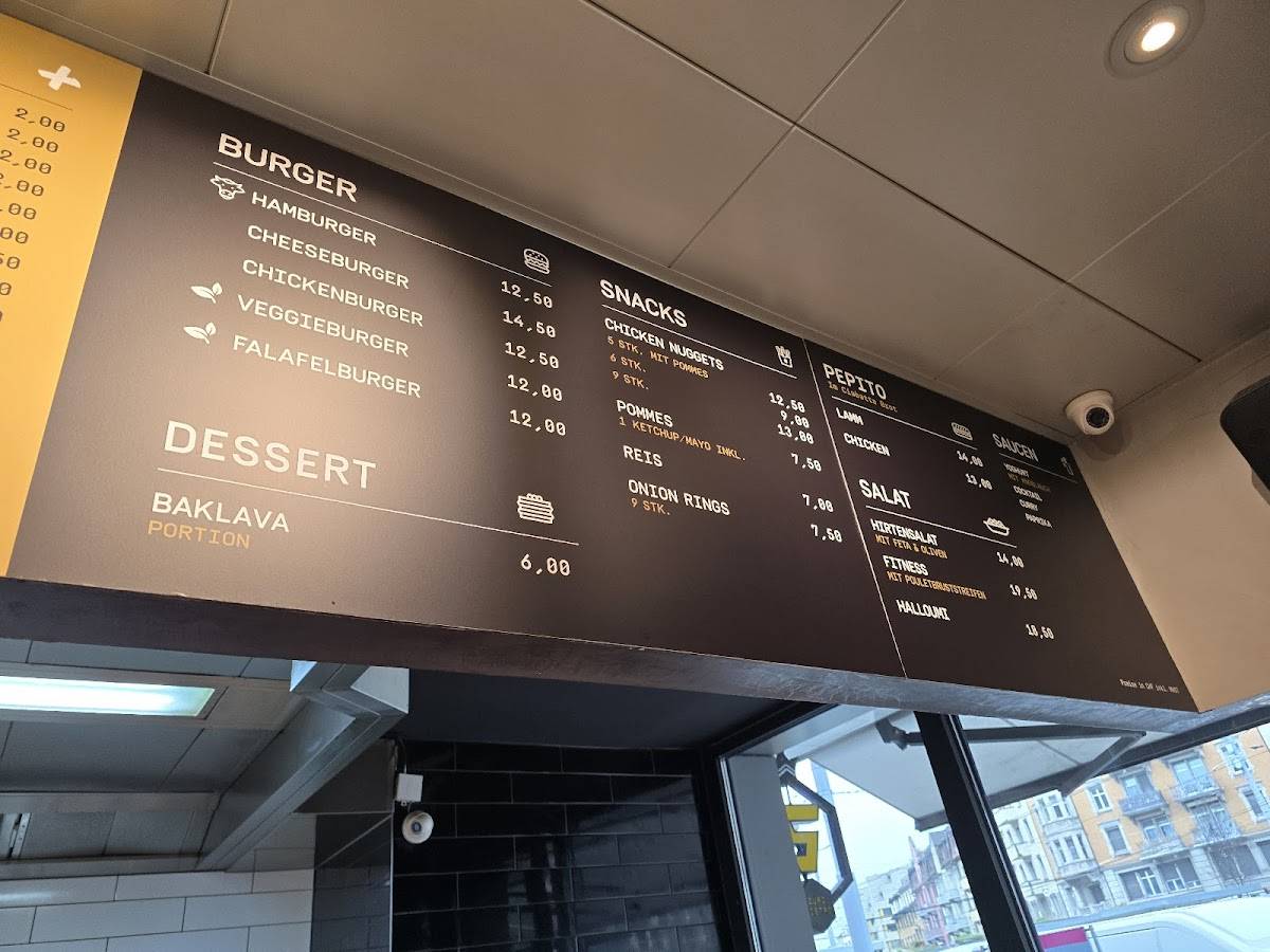 Menu di Züri Bistro Albisriederplatz 