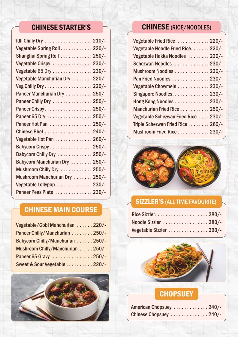 gayatrree Veg Restaurant menu
