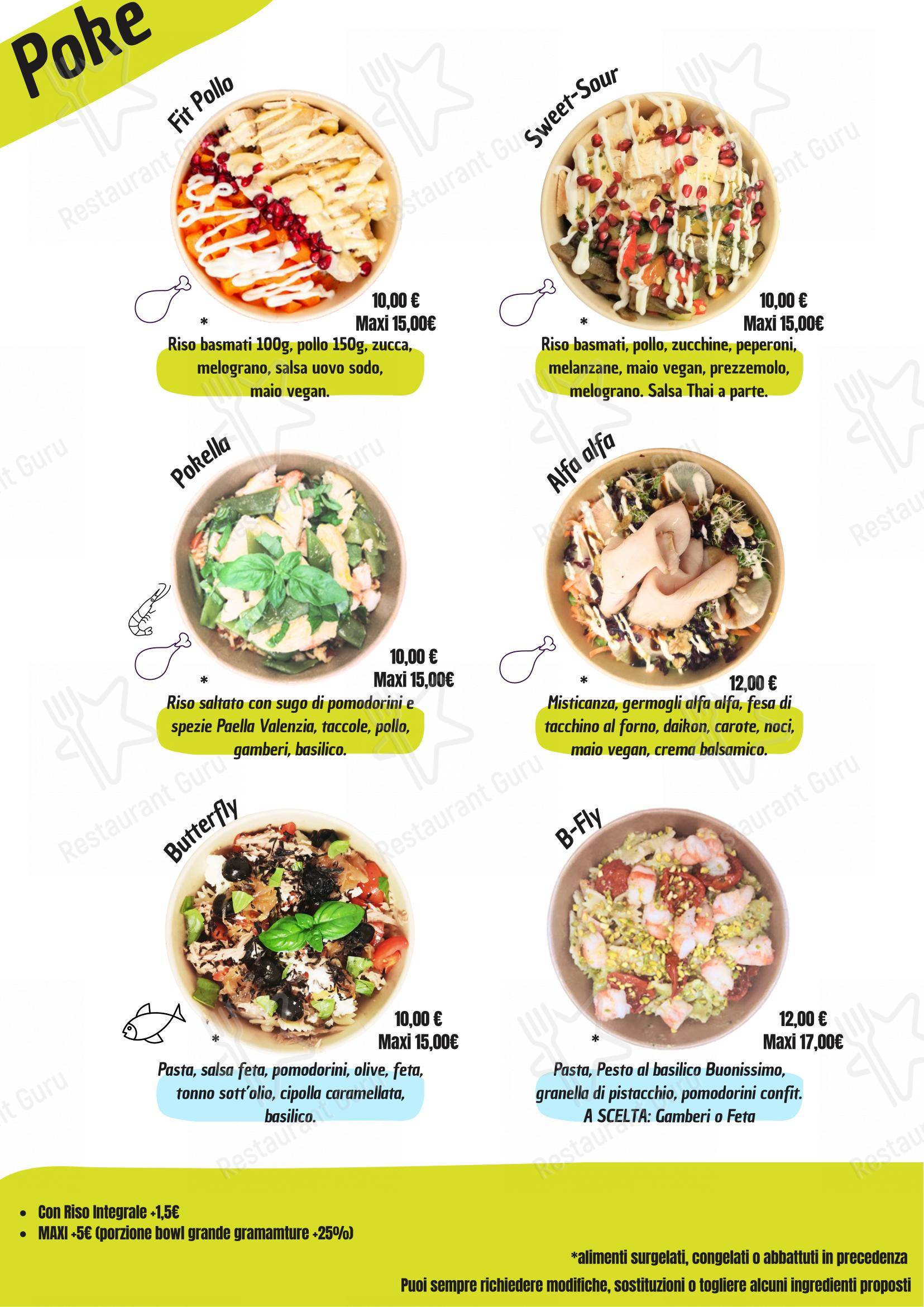 Menu per BuonissimoPerNatura San Marino in Domagnano