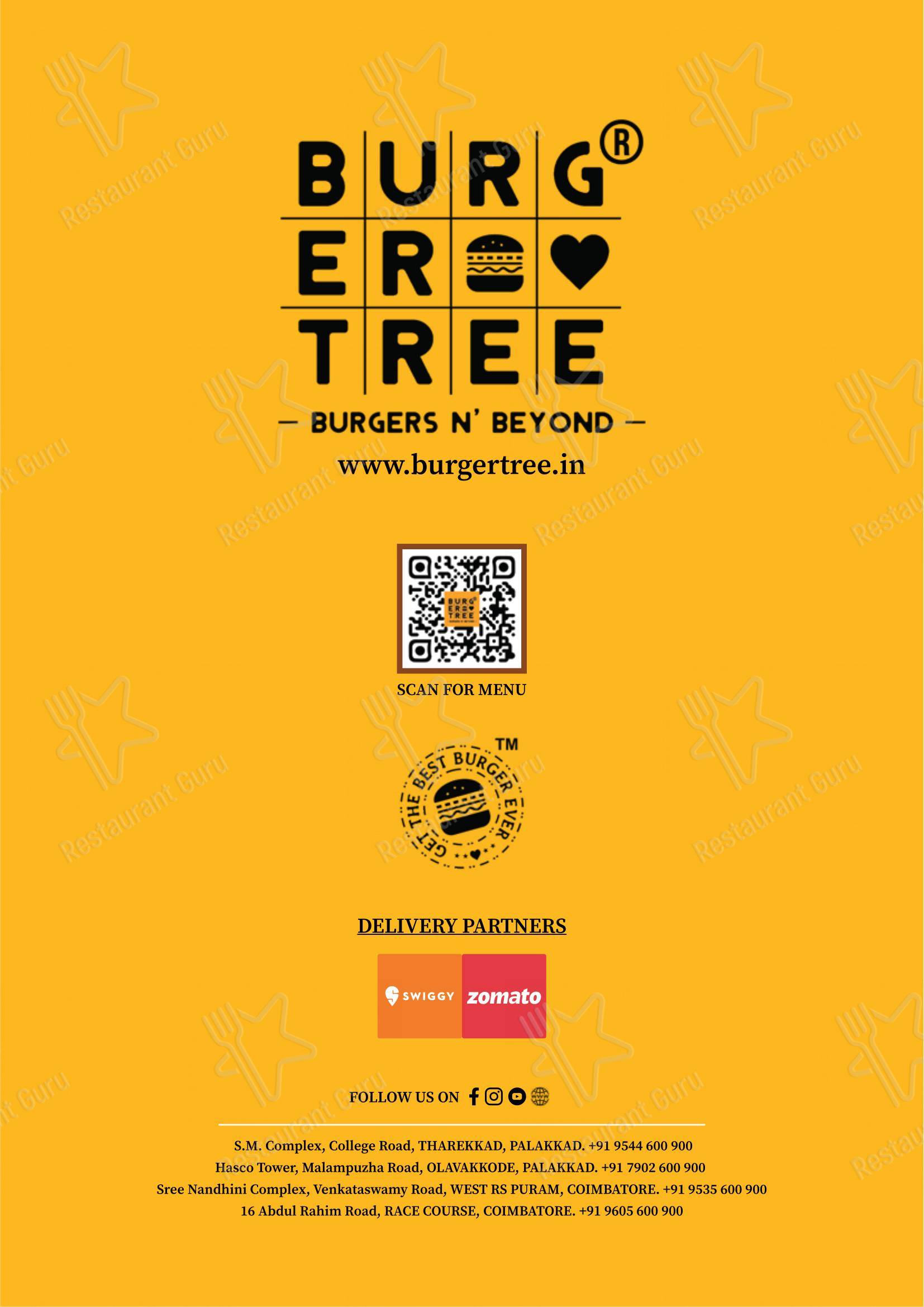 Burger Tree - Menu bar