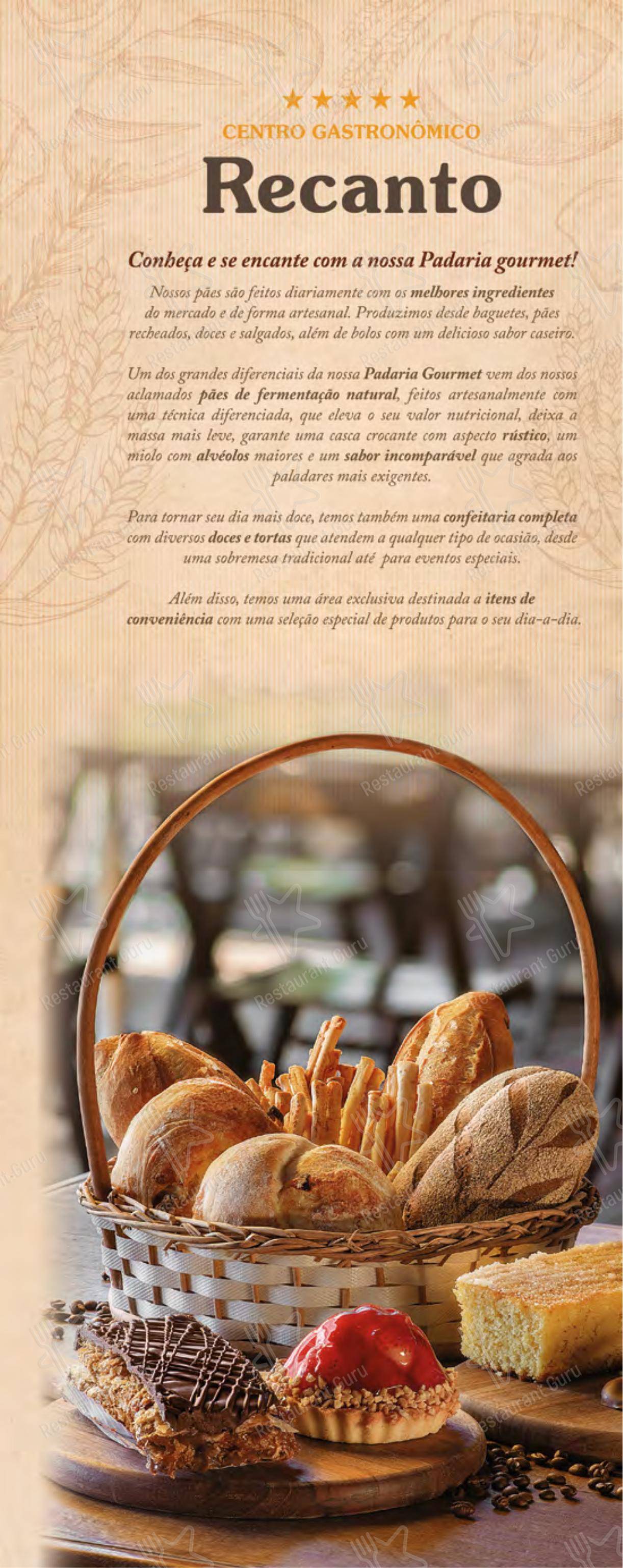 Centro Gastronômico Recanto em Teresópolis - 菜单