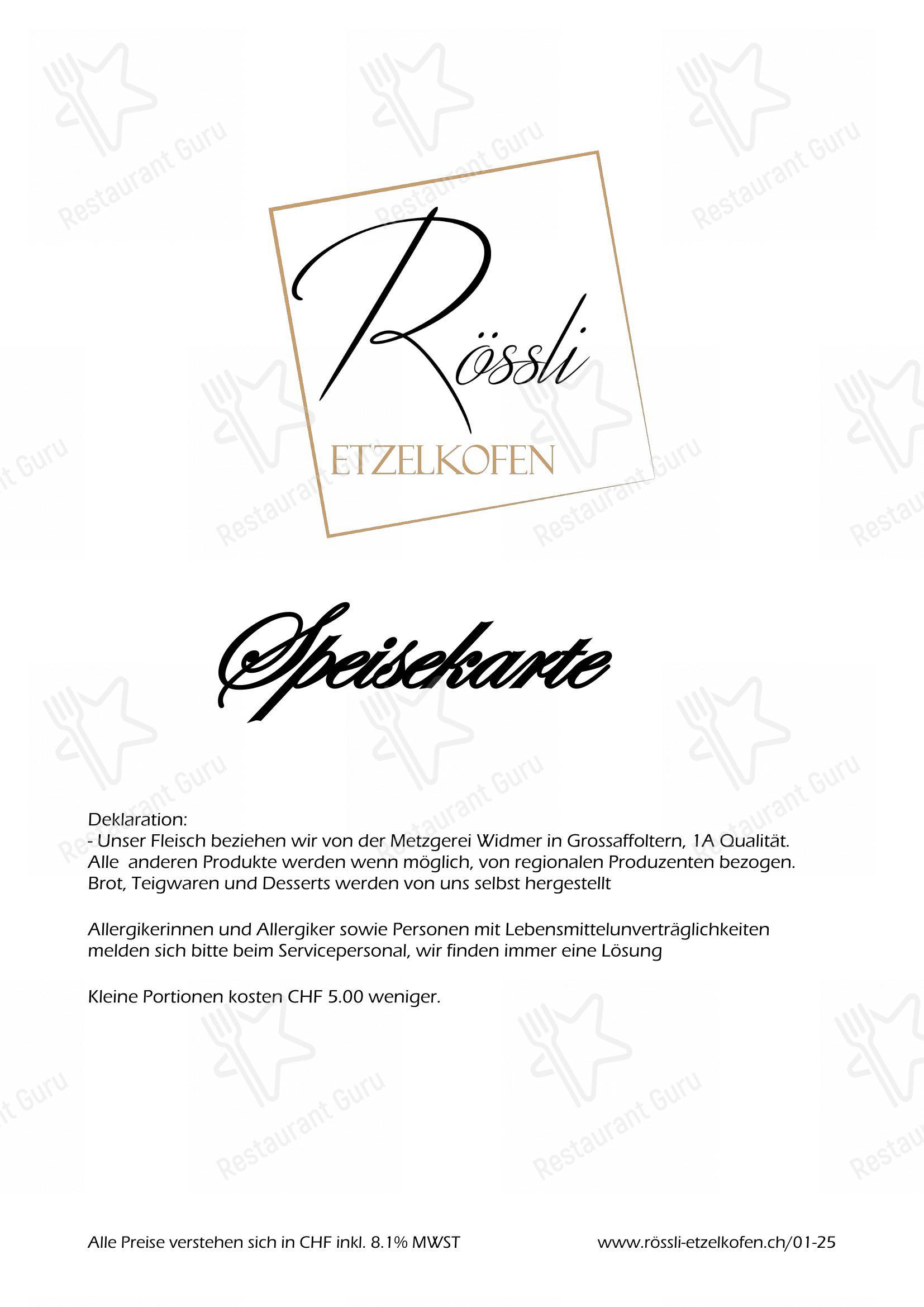 Menu di David Portner - Menu