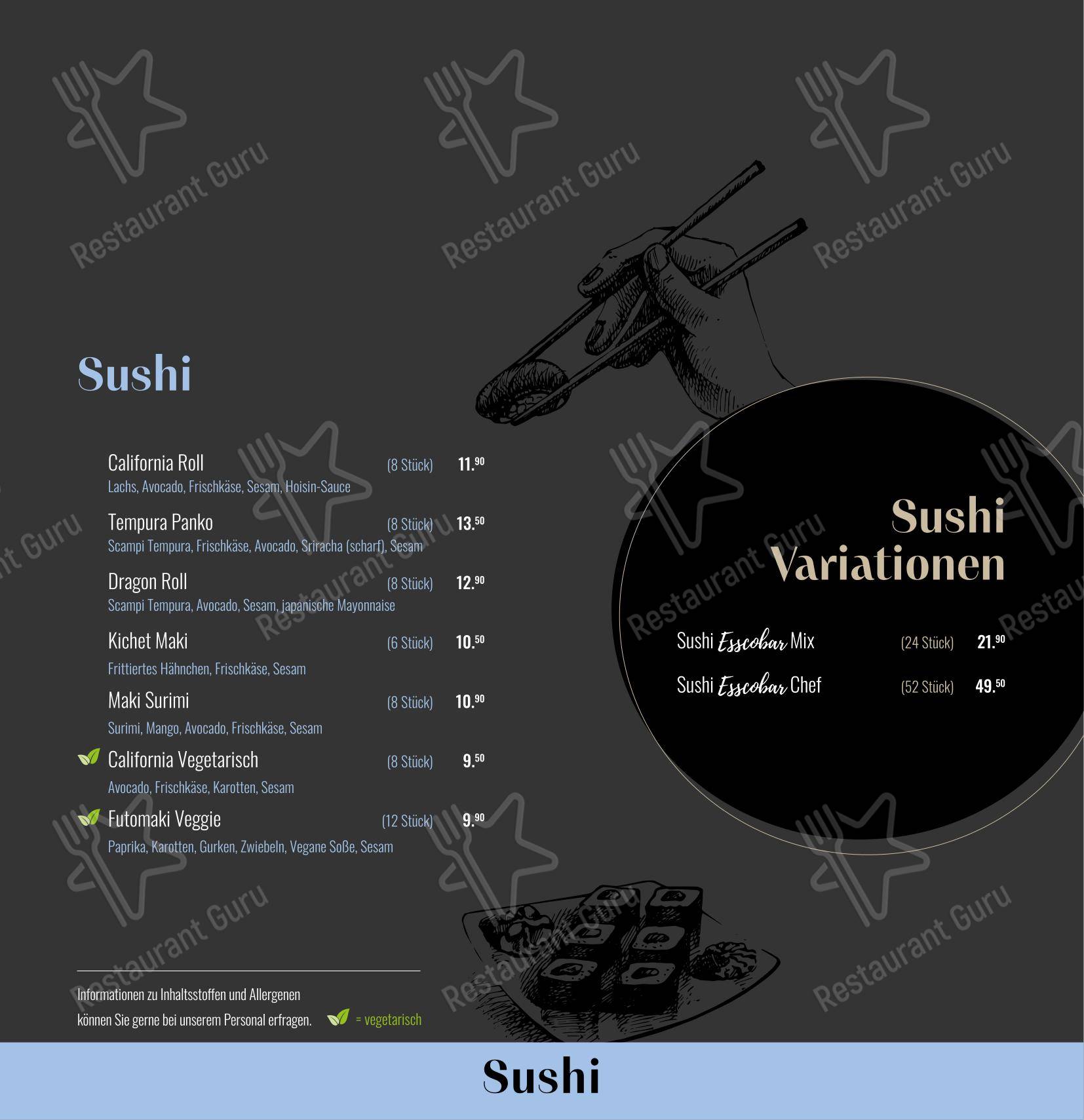 Esscobar by Tom dans Bütgenbach - 菜单